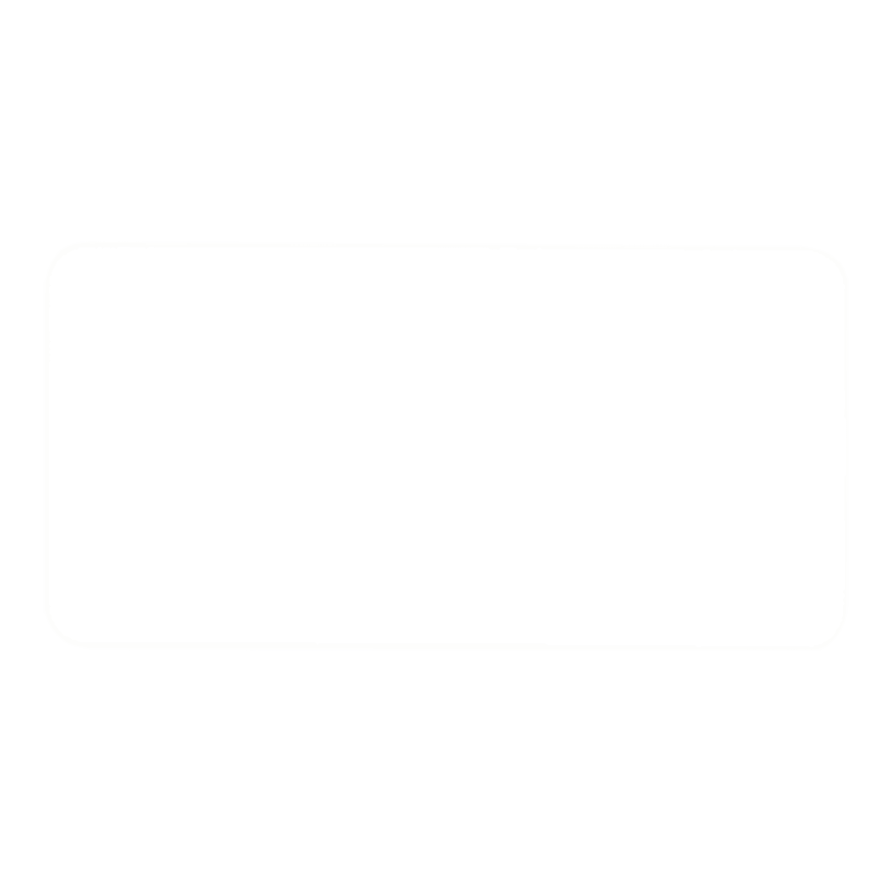 3" x 1 1/2" White/Black Round Corner Plastic Badge Blank