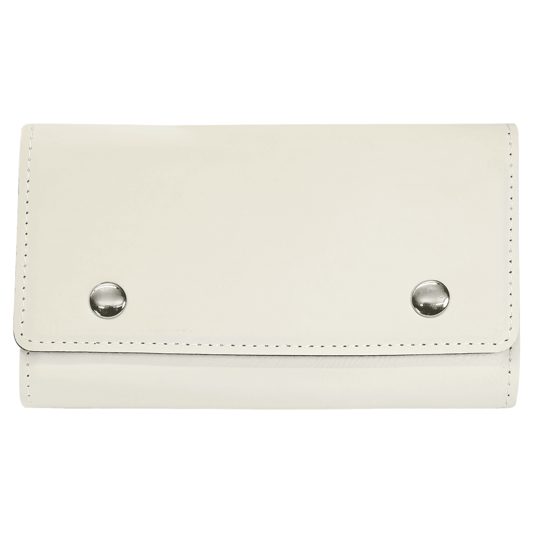 White Laserable Leatherette Card & Dice Set