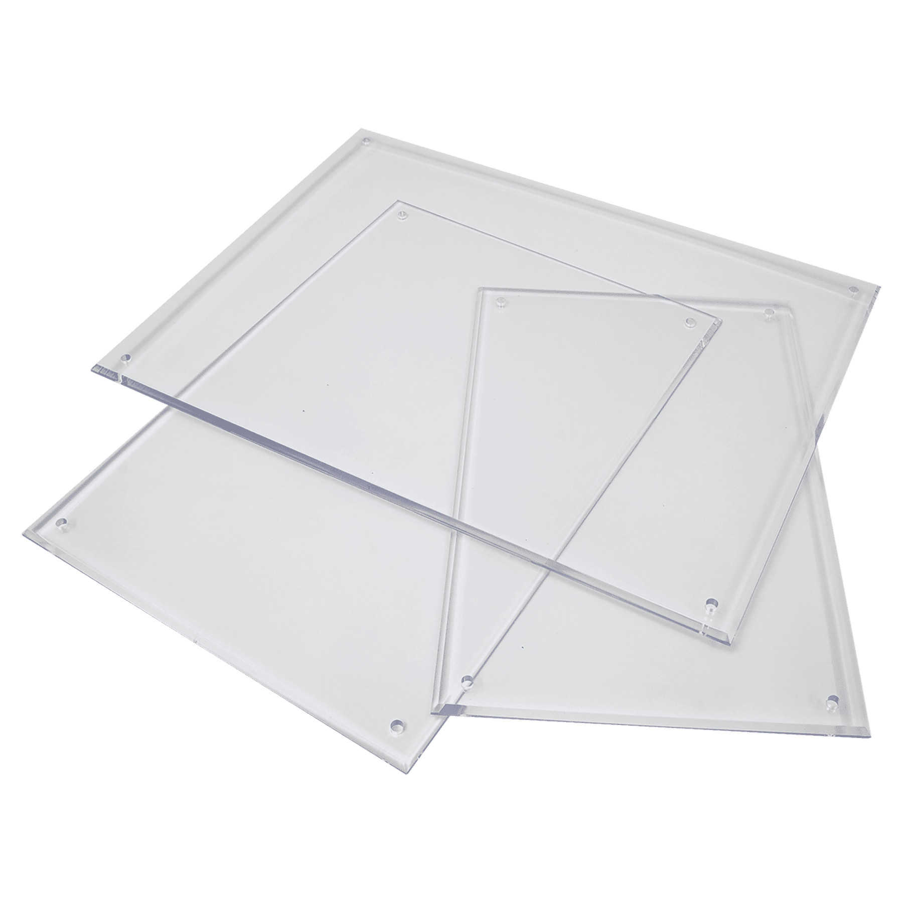 6" x 8" x 3/32" Clear Molded Plastic Covers