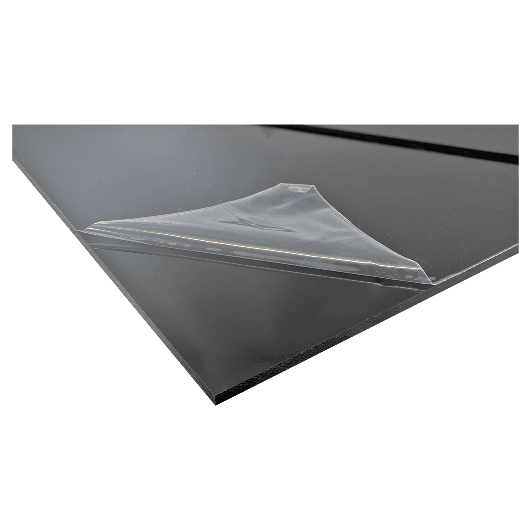 24" x 48" x 1/4" Black Cast Acrylic Sheet Stock/Double Sided Masking
