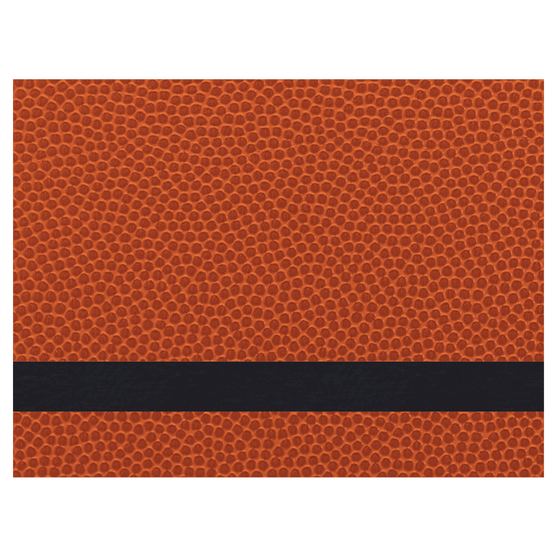12" x 24" Basketball Laserable Leatherette Sheet Stock