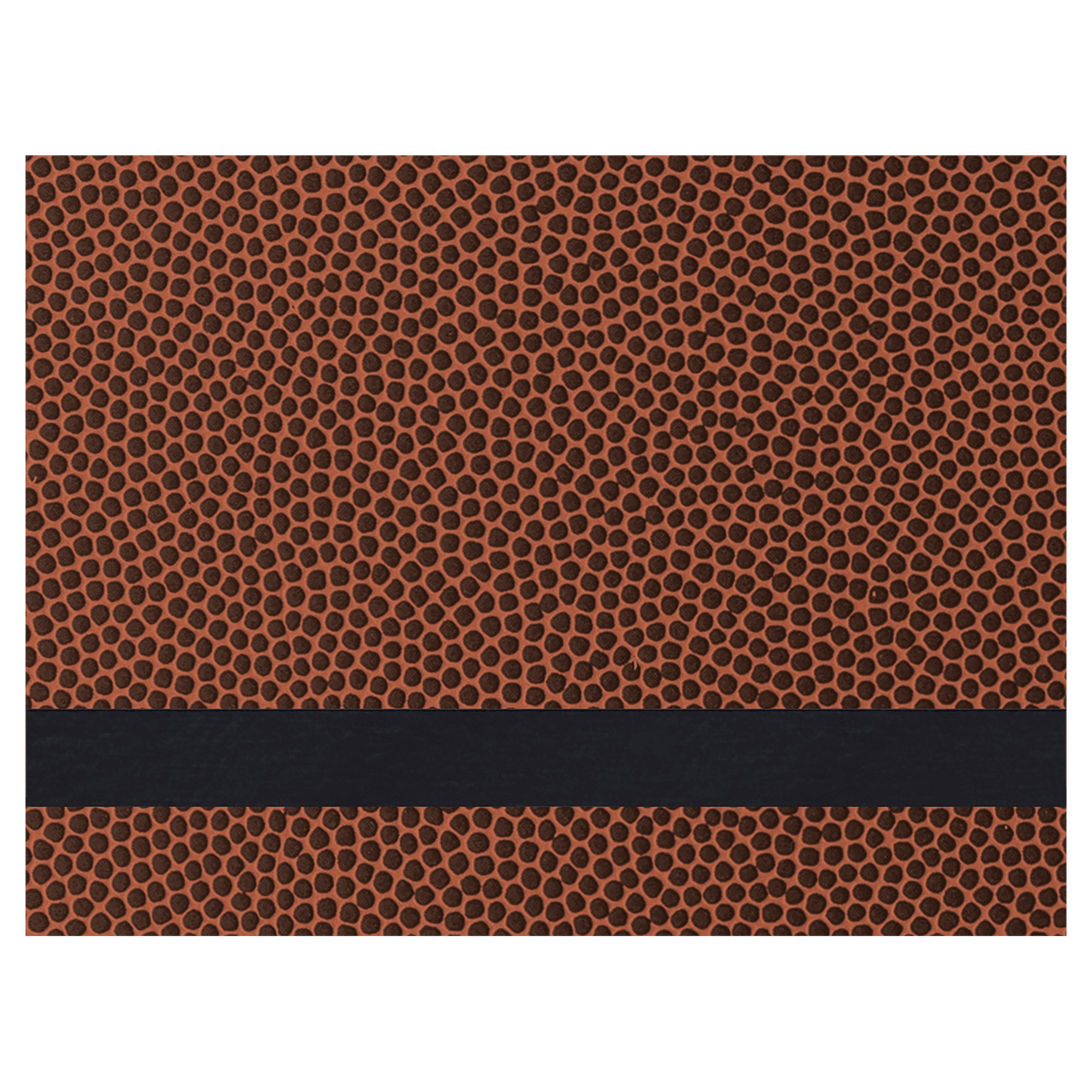 12" x 24" Football Laserable Leatherette Sheet Stock
