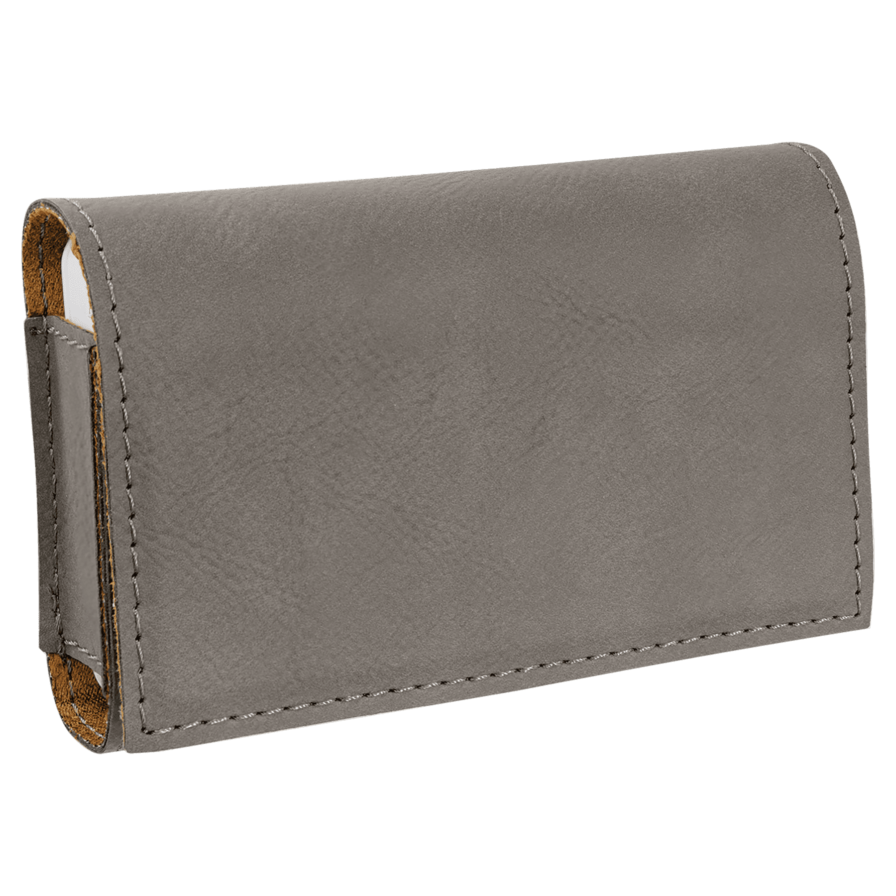 4 3/4" x 3 1/8" Gray Laserable Leatherette  Pill Box