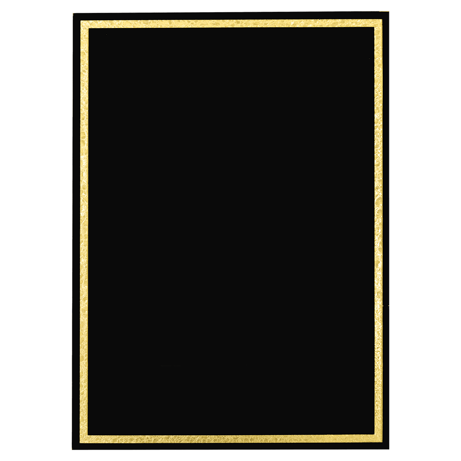 5" x 7" Black Florentine Frame Designer Plaque Plate