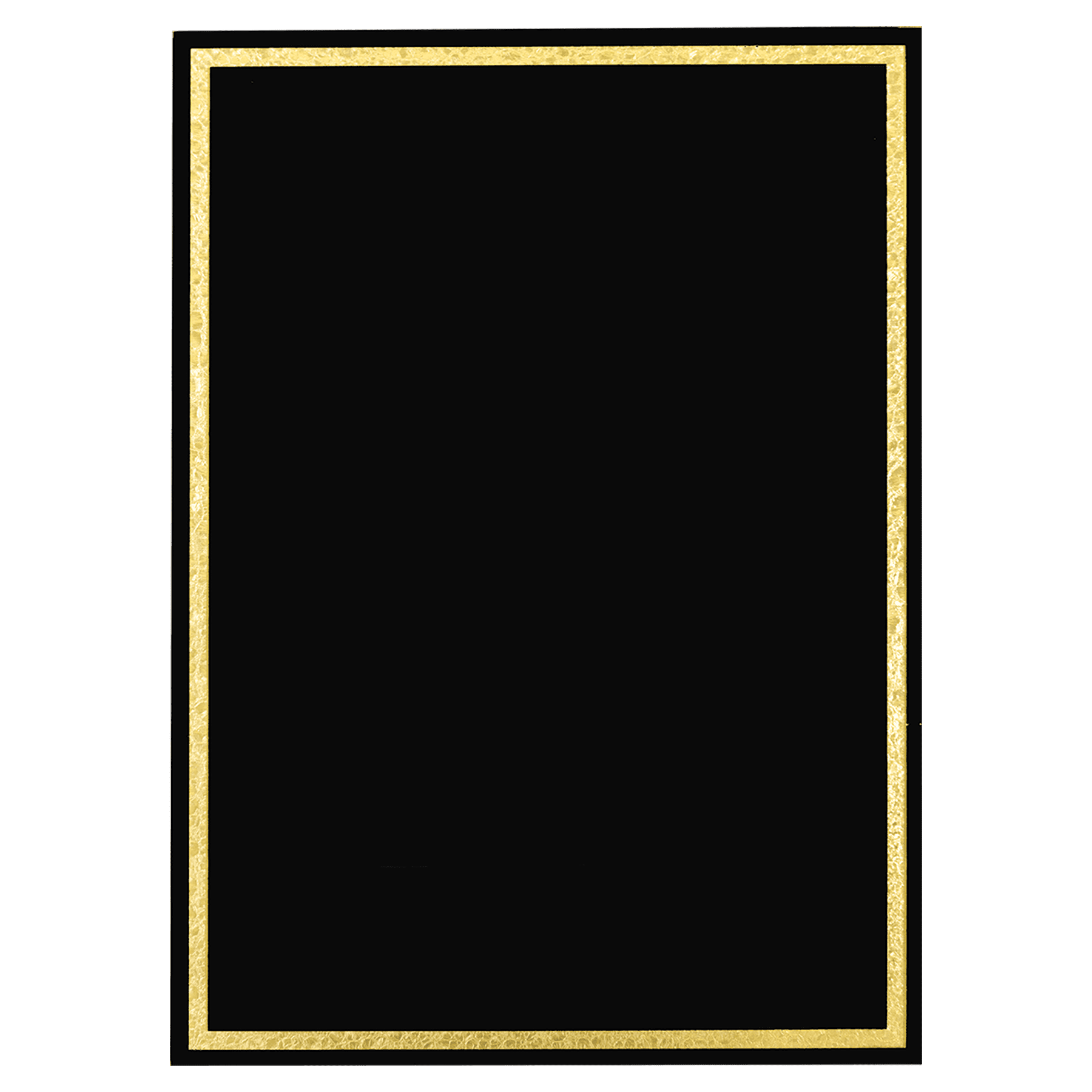 7" x 10" Black Florentine Frame Designer Plaque Plate