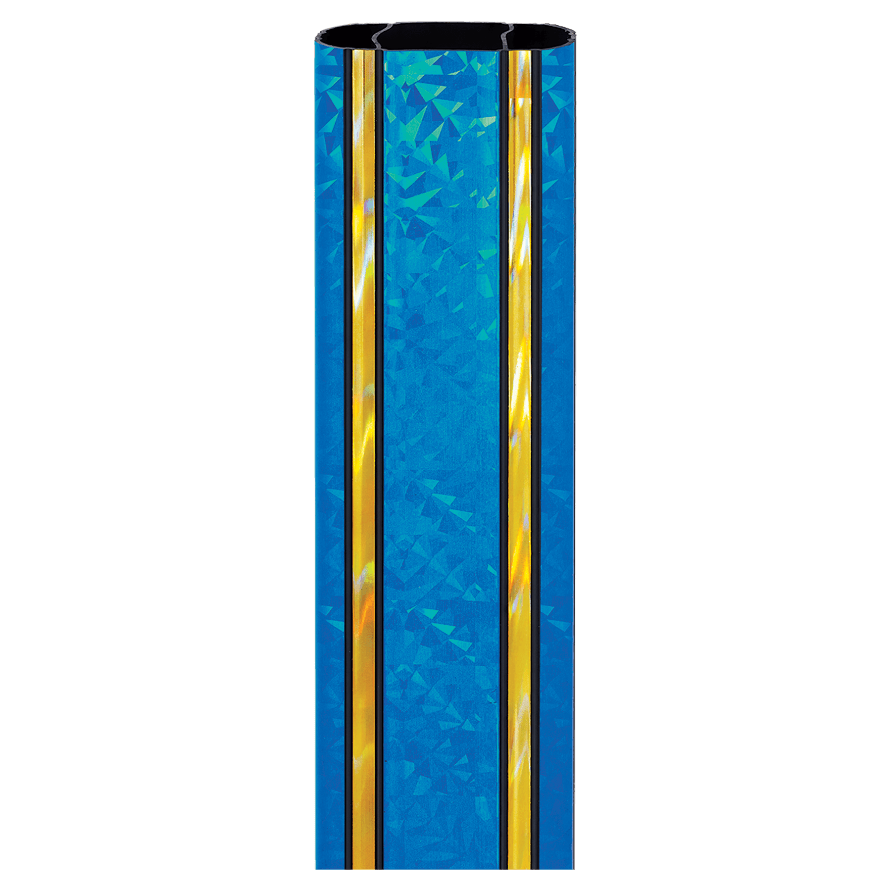 45" Rectangle Blue/Gold Illusion Trophy Column