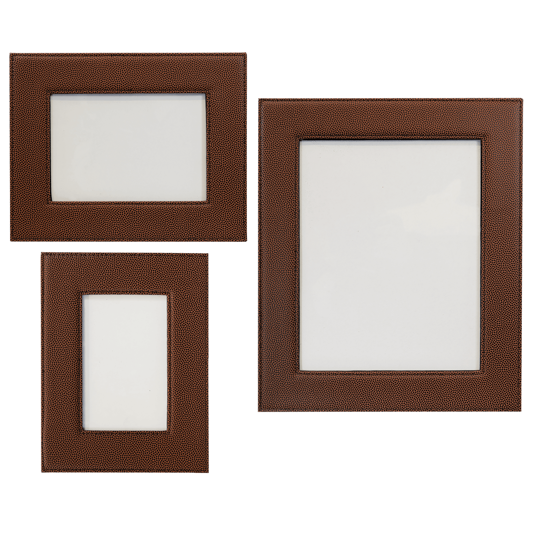 Football Laserable Leatherette Photo Frame Sample Set