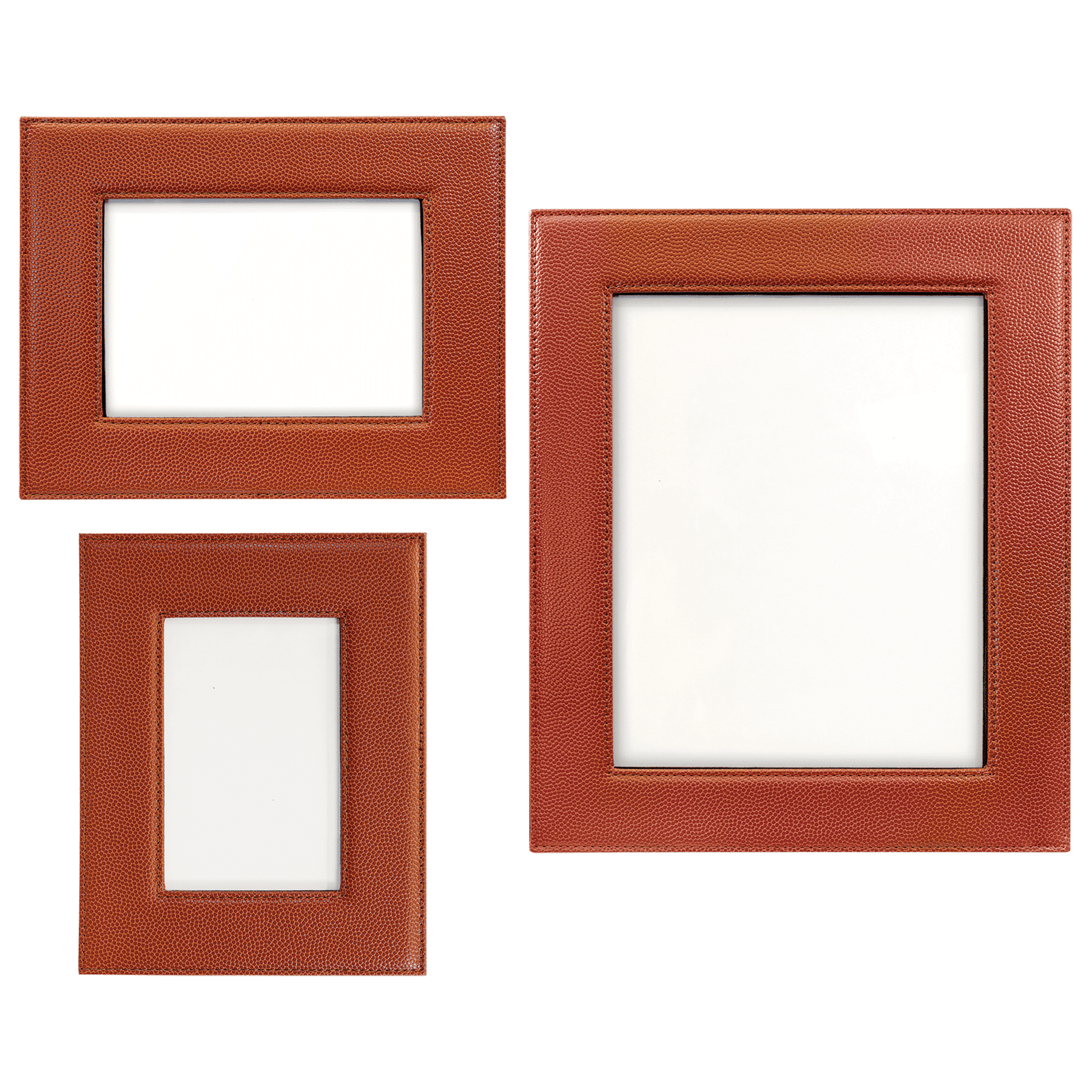 Basketbal Laserable Leatherette Photo Frame Sample Set