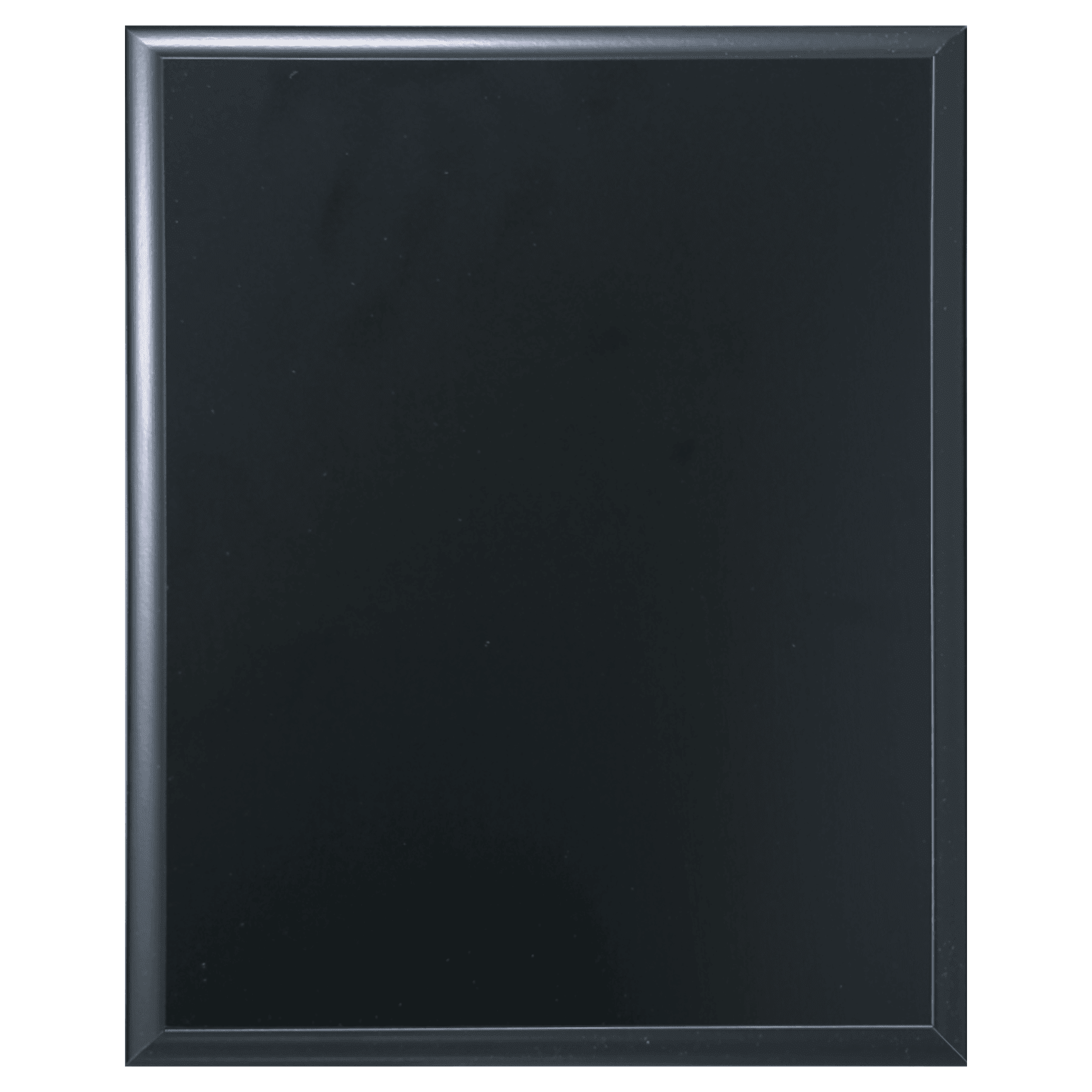 5" x 7" Solid Black Finish Plaque
