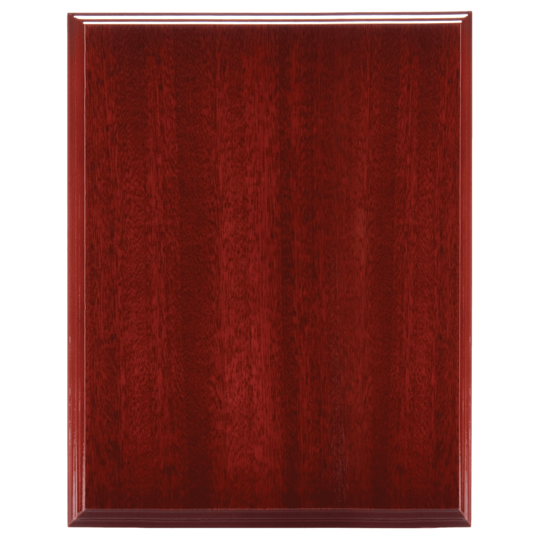 5" x 7" High Gloss Mahogany Finish Plaque