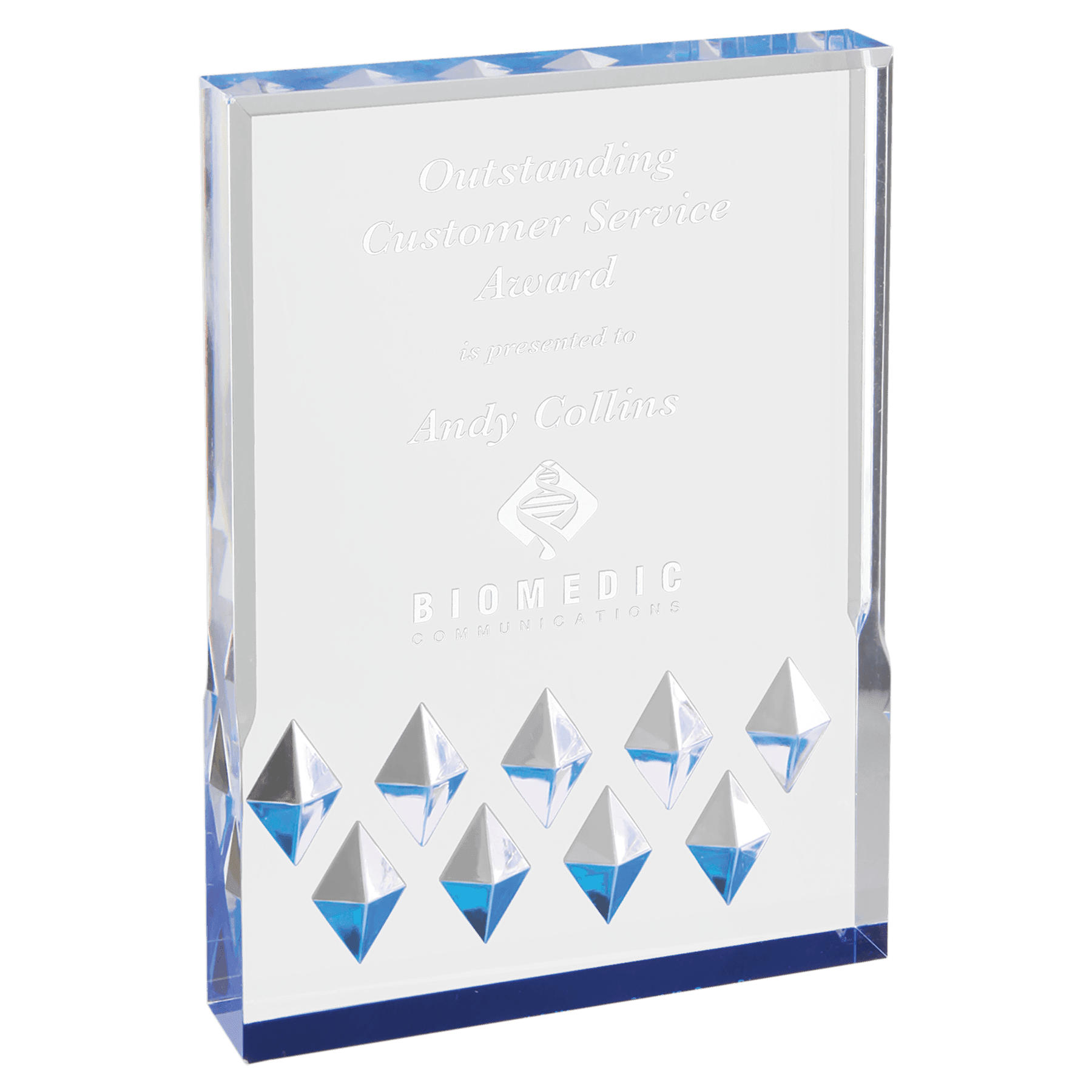 5" x 7" Blue Diamond Mirage Acrylic