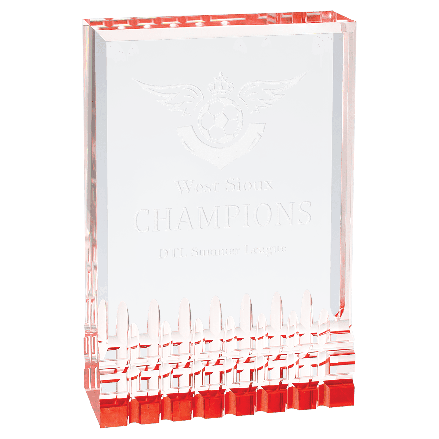 4 1/4" x 6" Red Mirage Acrylic