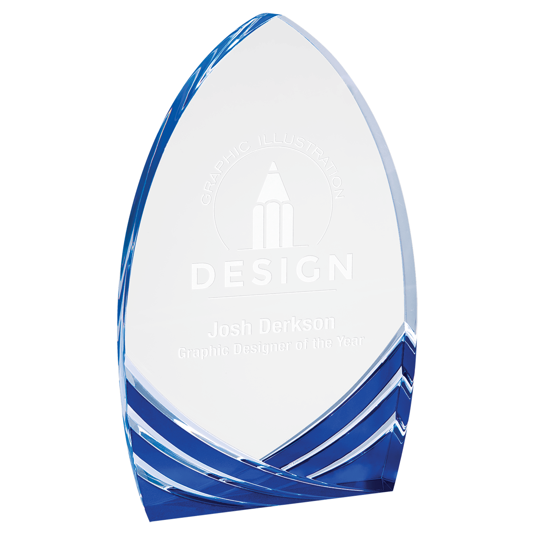 8" Blue Cathedral Soaring Acrylic