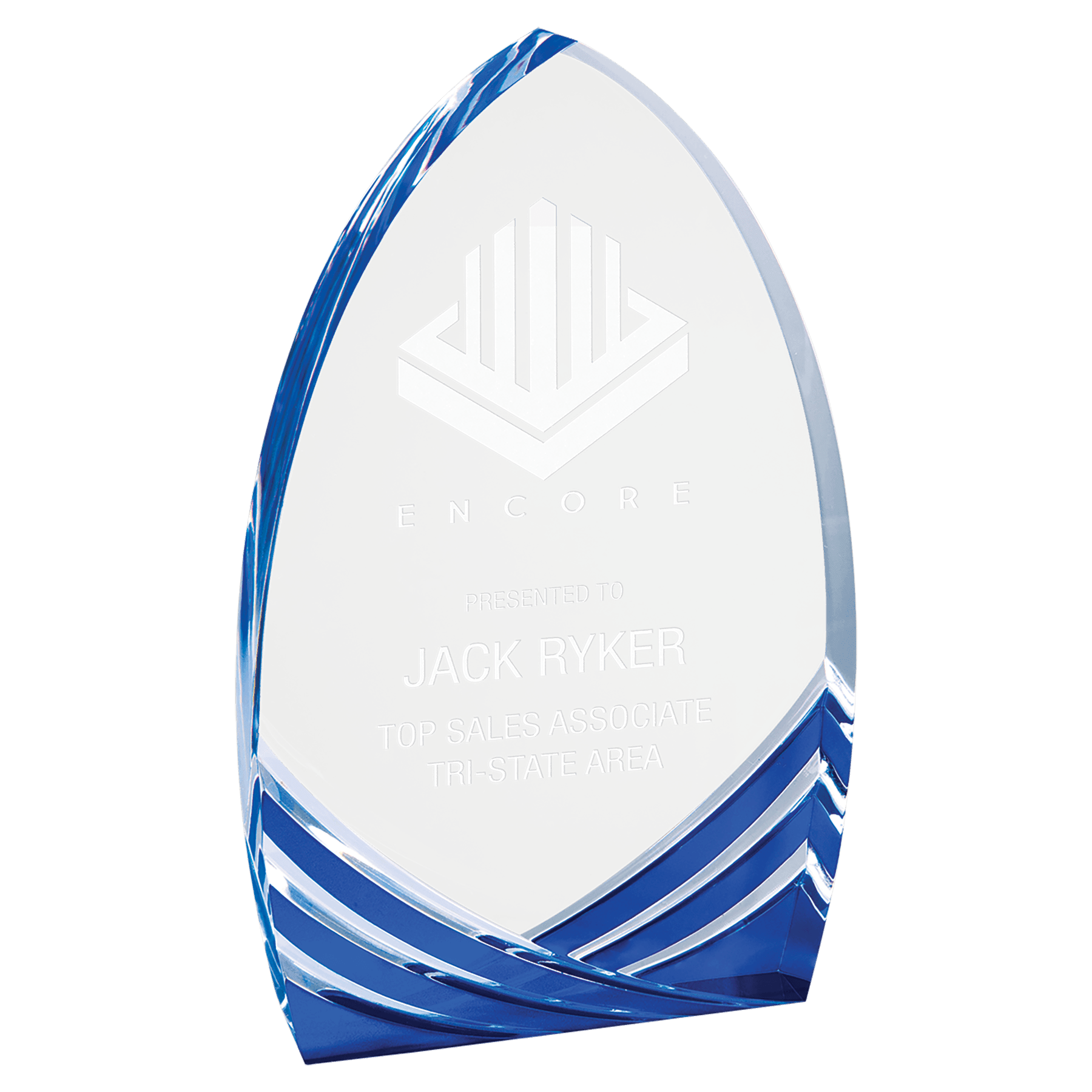 7" Blue Cathedral Soaring Acrylic