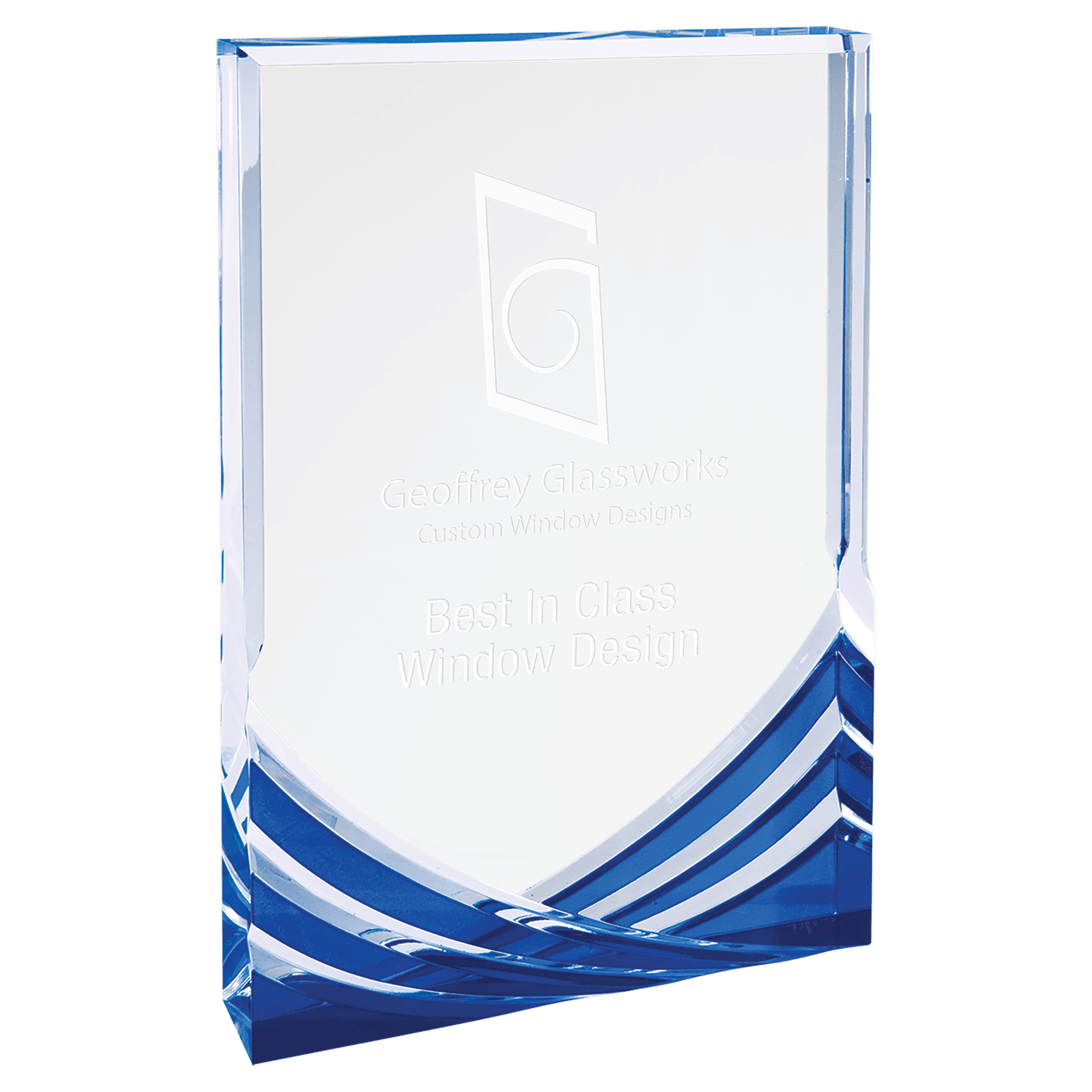 5" x 7" Blue Rectangle Soaring Acrylic