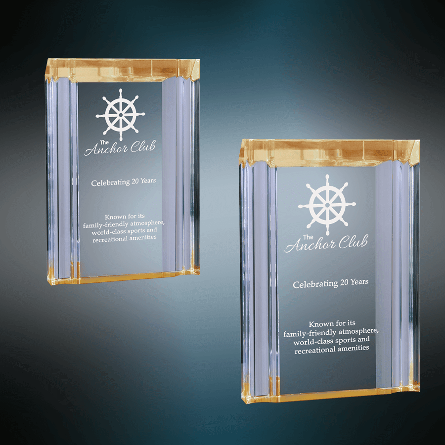 Gold Channel Acrylic Sample Set