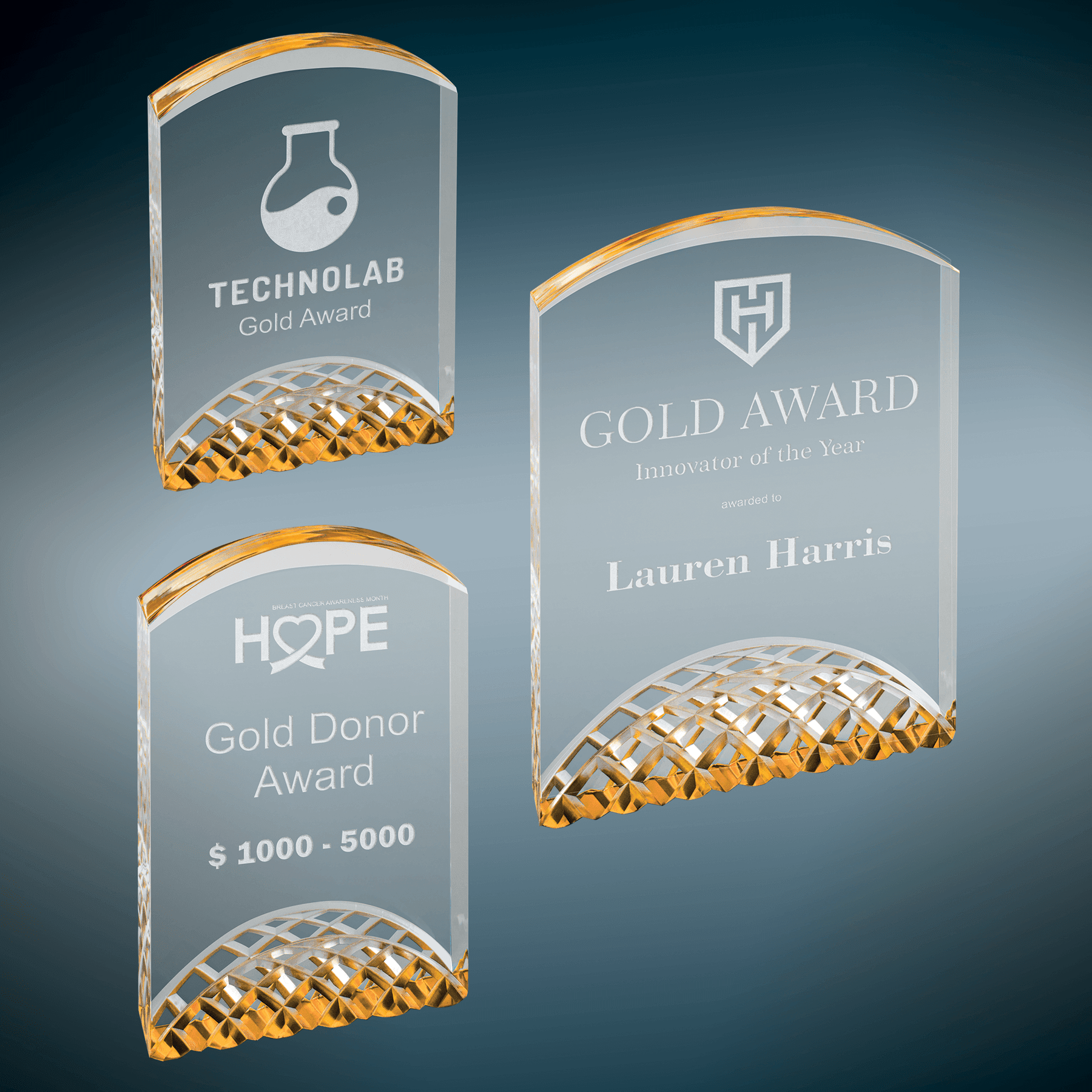 Gold Horizon Acrylic Sample Set