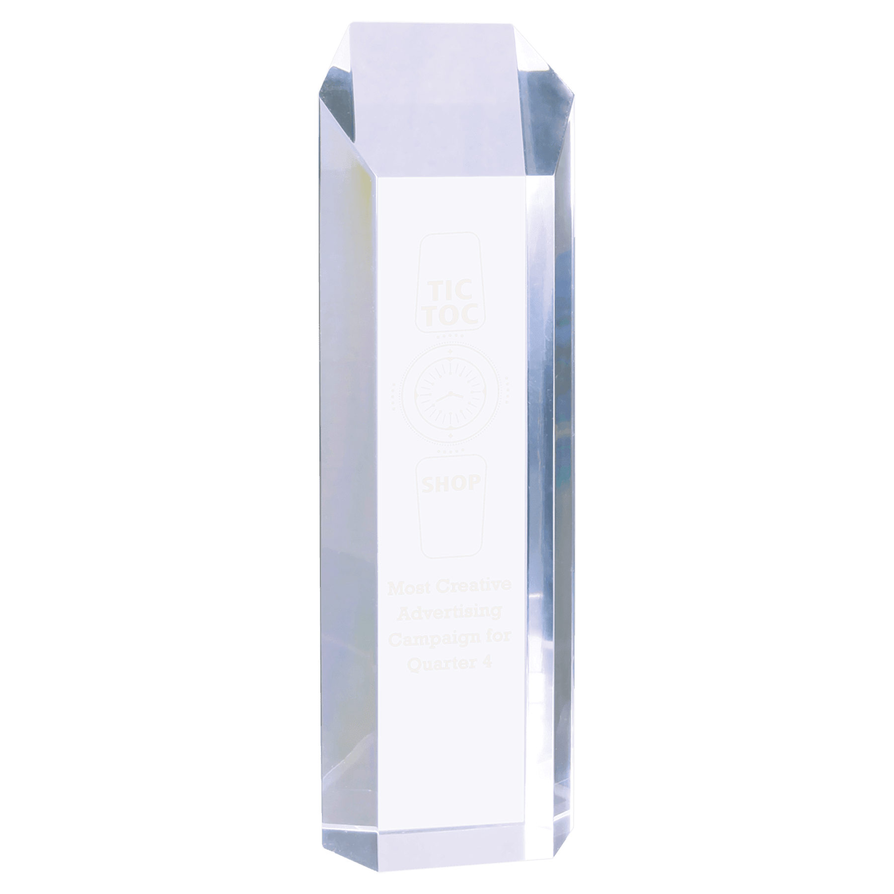 3" x 10" Clear Tower Acrylic