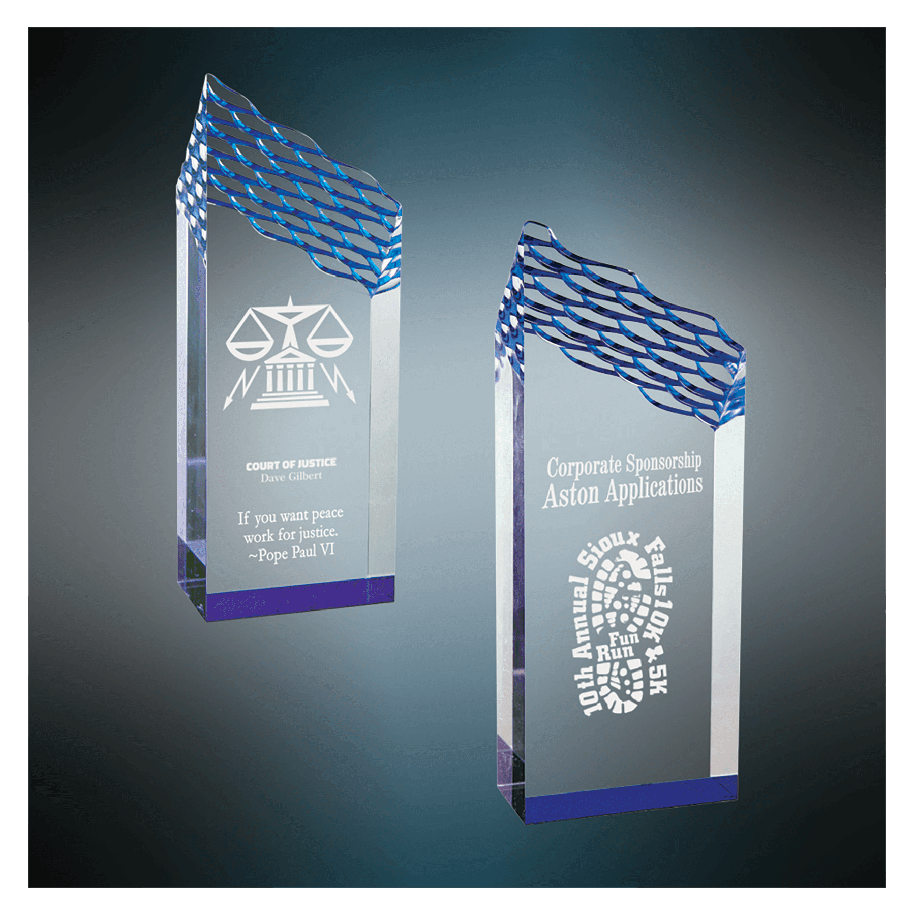 Blue Riptide Acrylic Sample Set