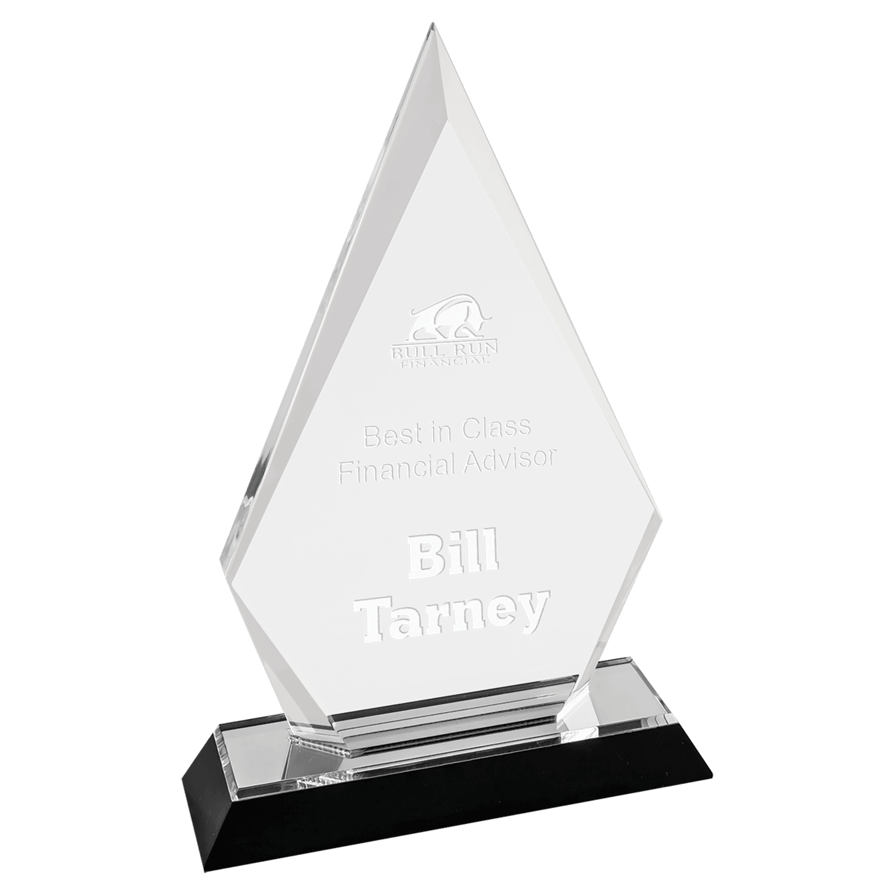 8" Silver Arrow Point Impress Acrylic