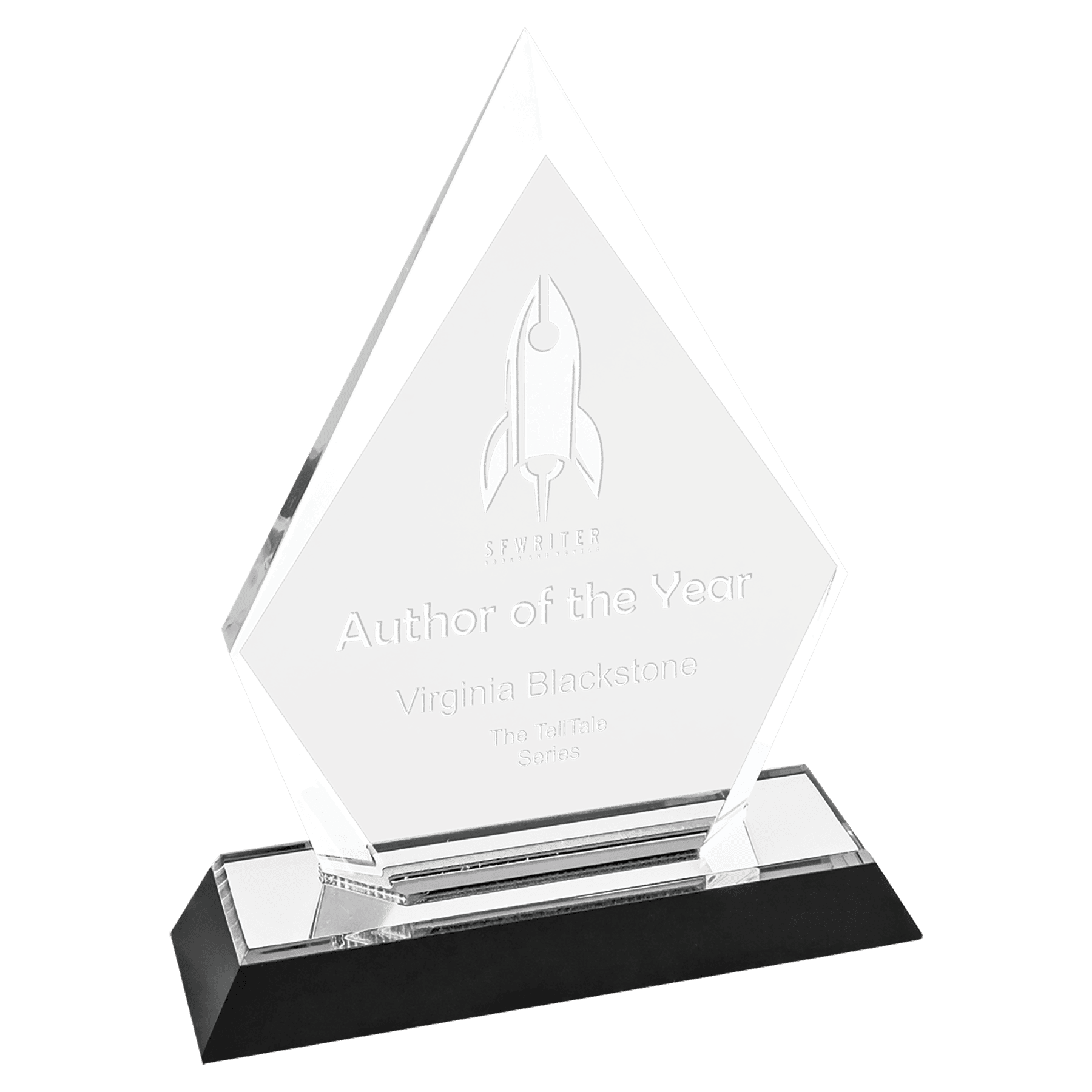 7" Silver Arrow Point Impress Acrylic