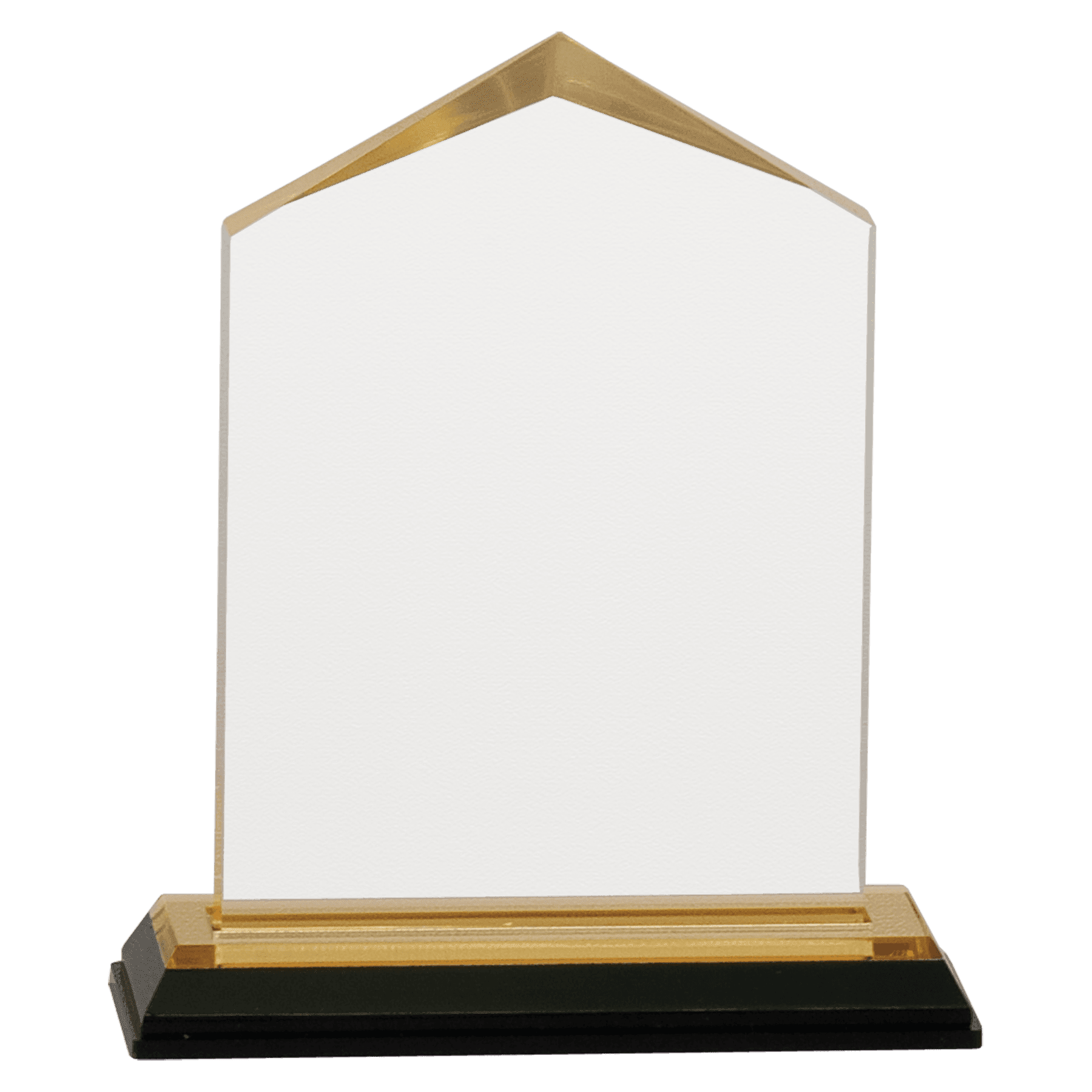 3 1/2" x 5 1/2" Gold Jewel Impress Acrylic