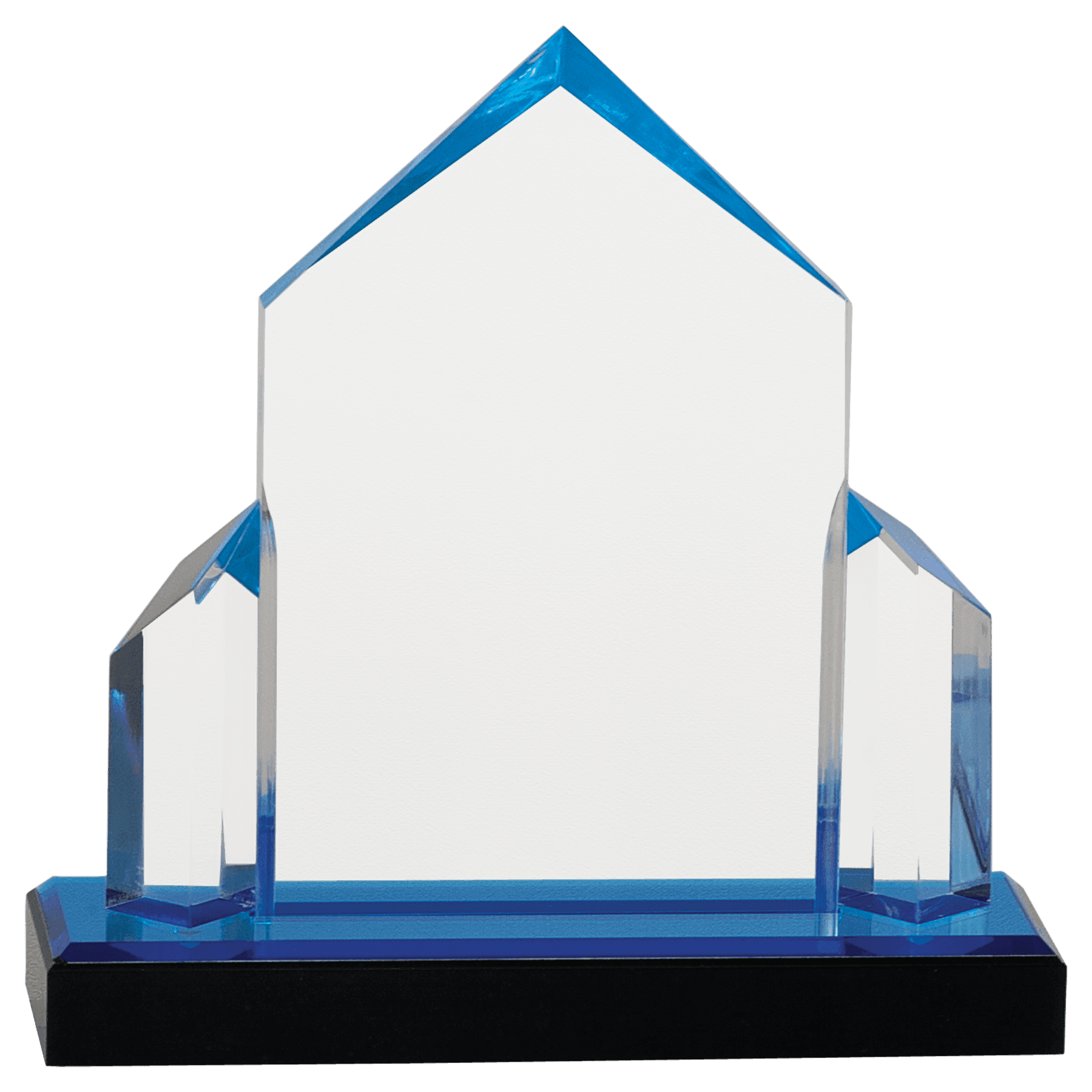 7" x 7" Blue Jewel Post Impress Acrylic