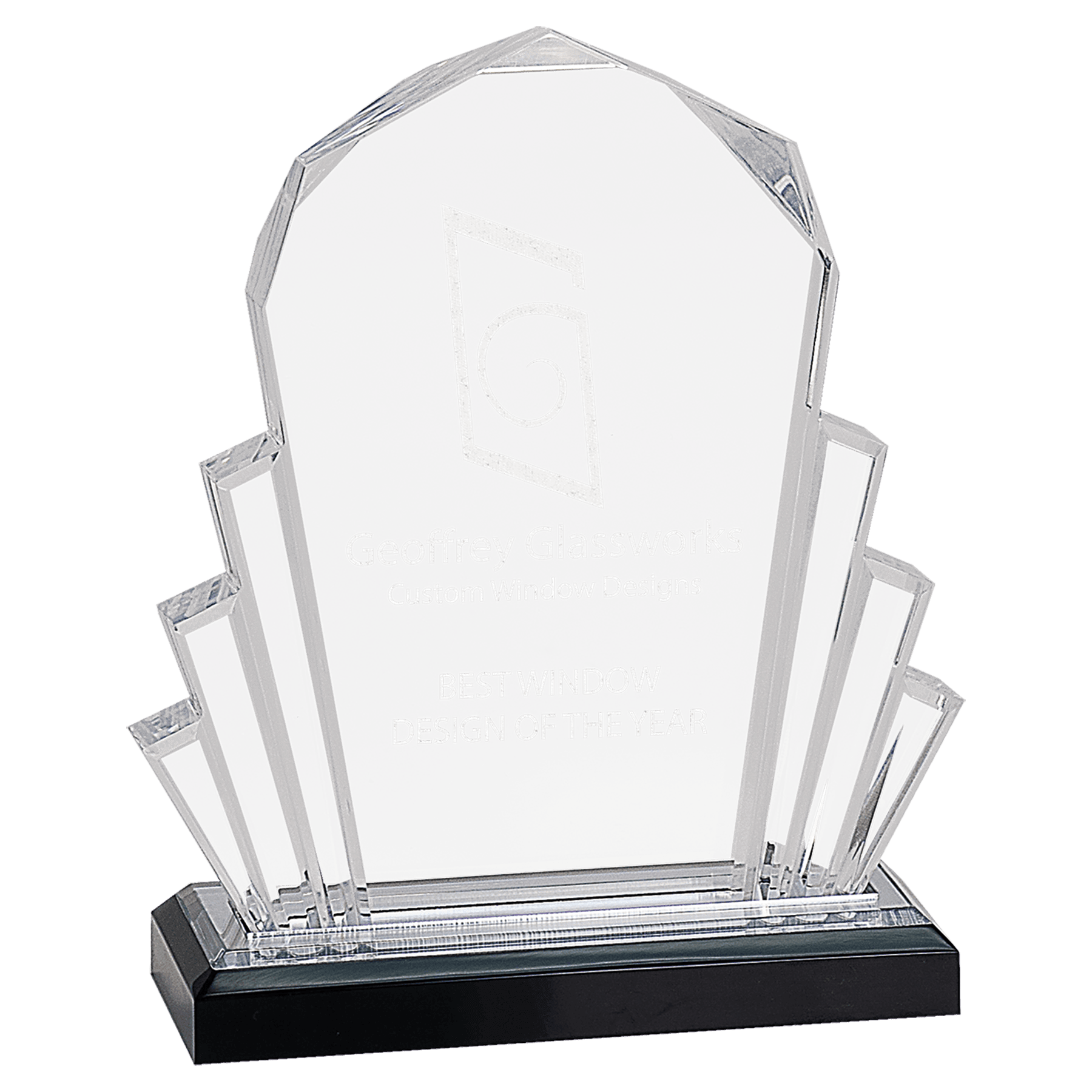 6" x 8" Silver Faceted Impress Acrylic