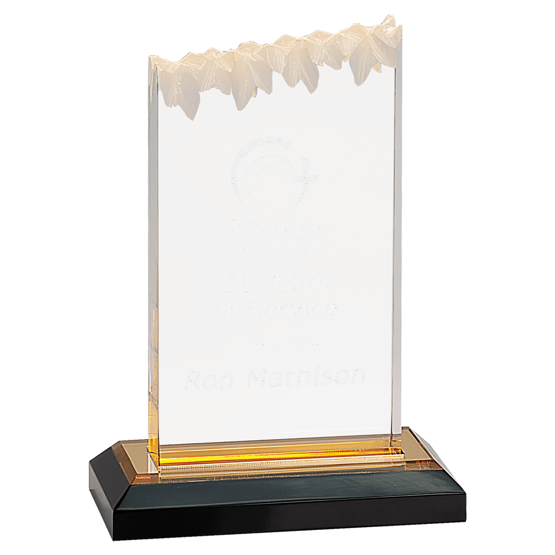 5" x 7" Gold Frosted Impress Acrylic