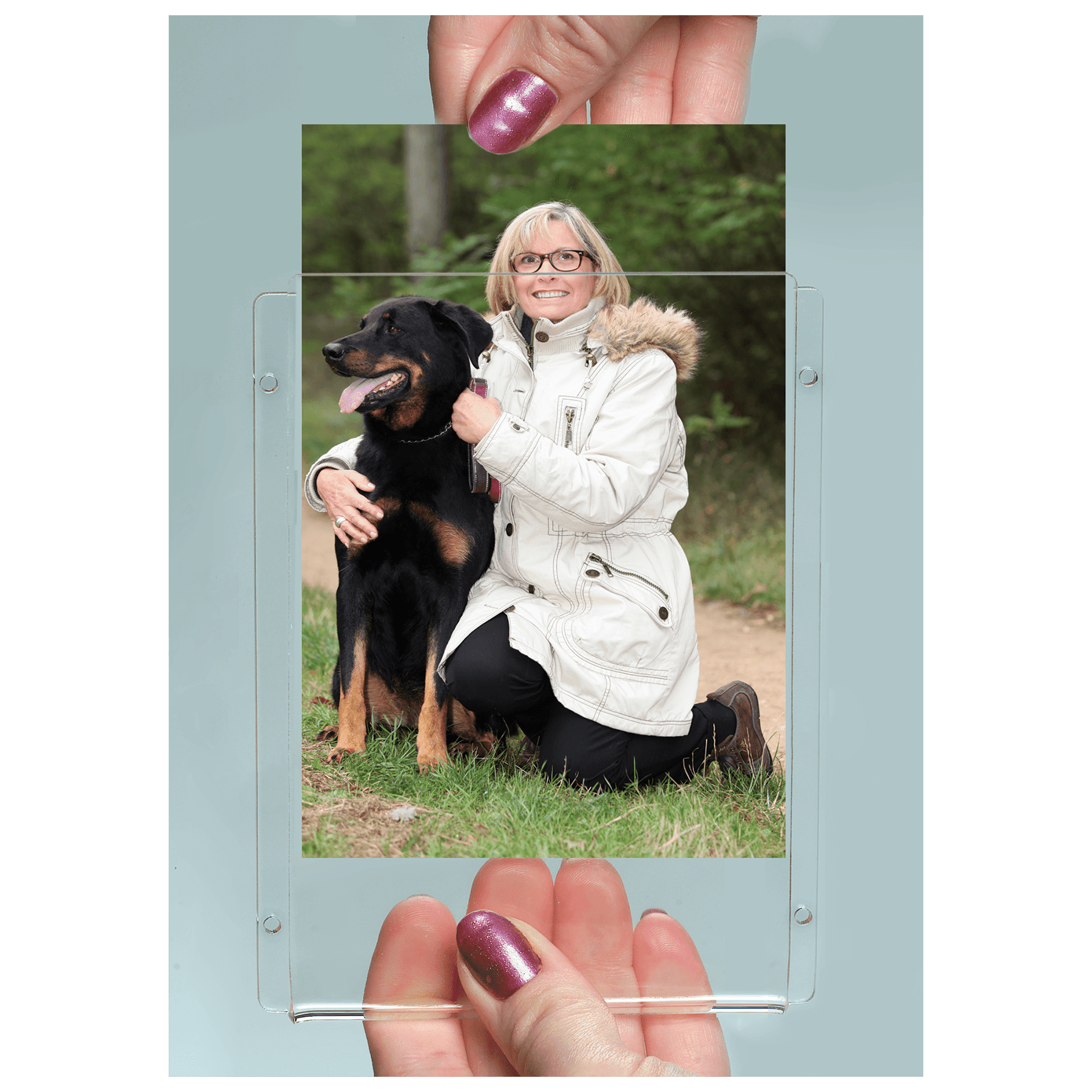 3 1/2" x 5" Clear Plexiglass Foldover