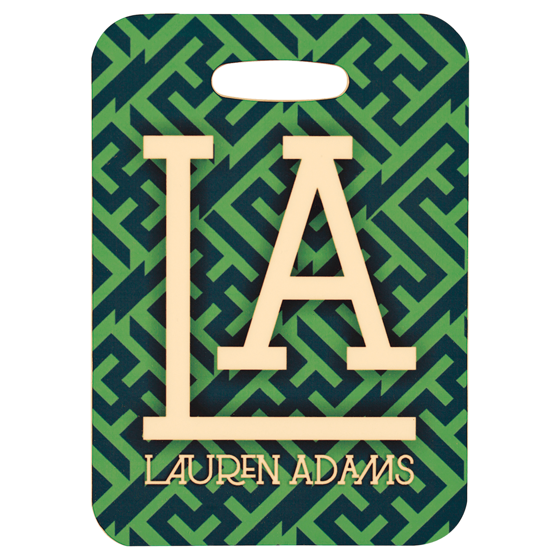 2.75" x 4" Gloss Unisub FRP Sublimatable 2-Sided Rectangle Bag Tag