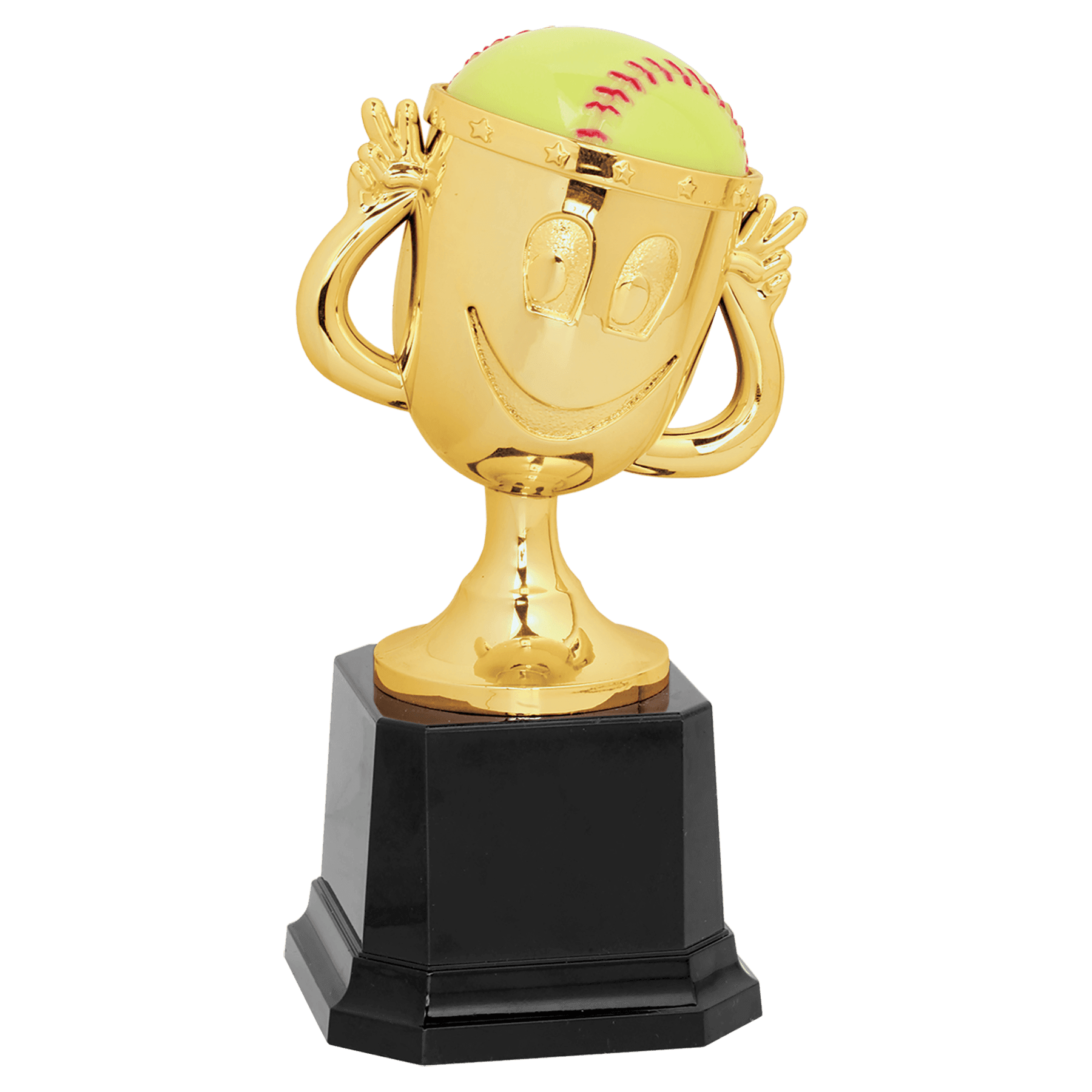 6" Softball Happy Cup Trophy