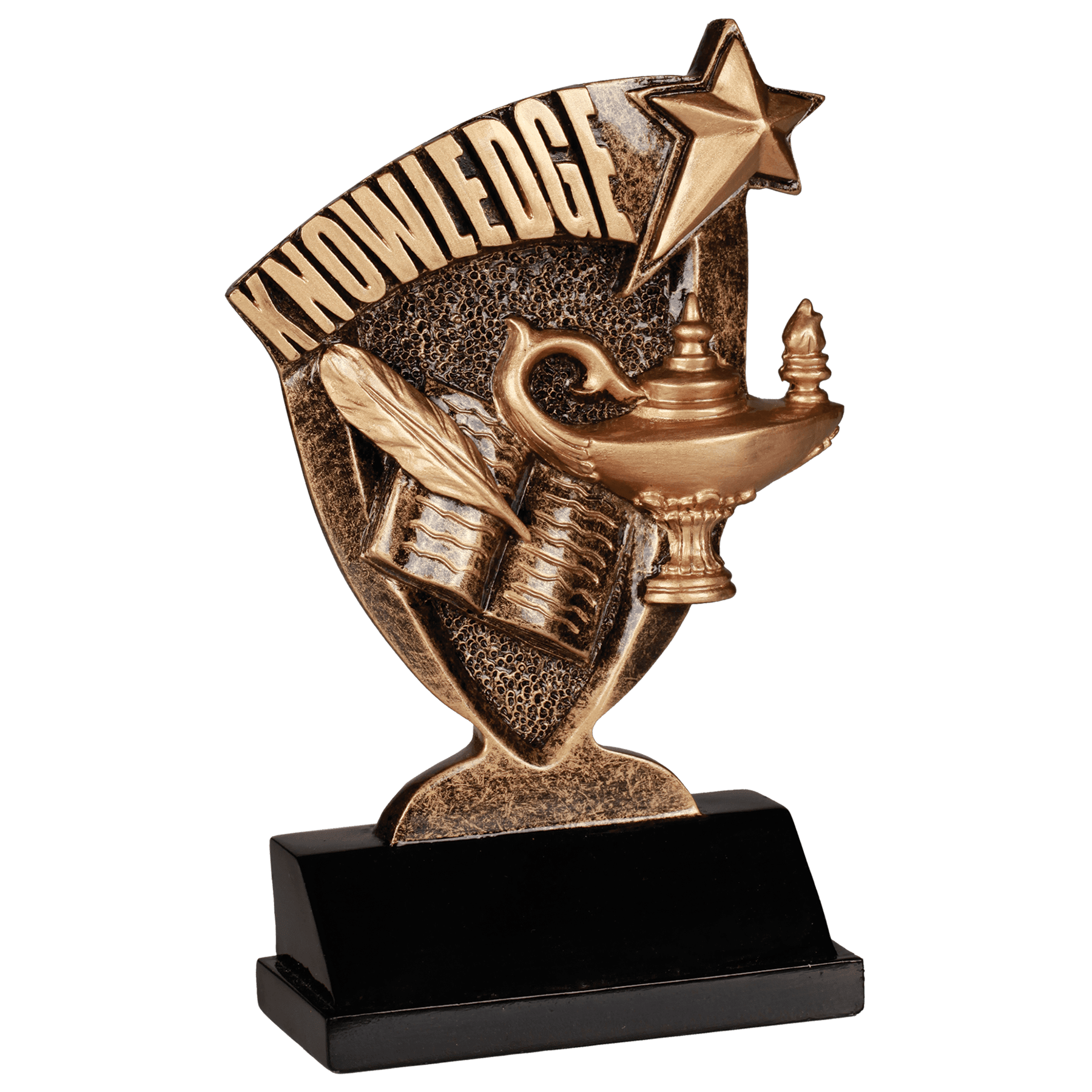 6" Lamp of Knowledge Broadcast Resin