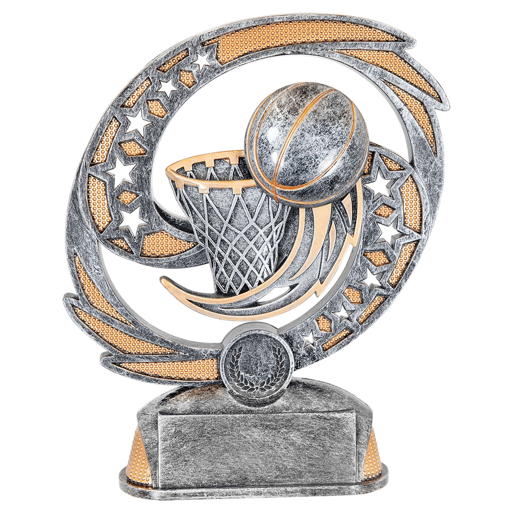 7 1/2" Basketball Hurricane Award