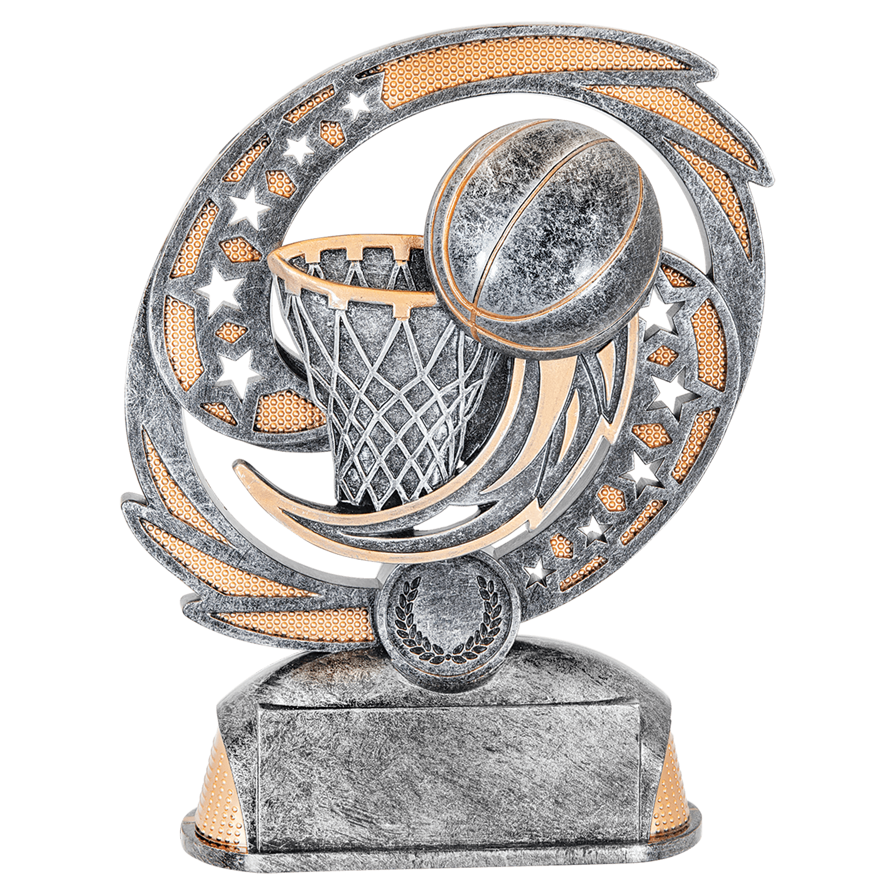 6 1/2" Basketball Hurricane Award