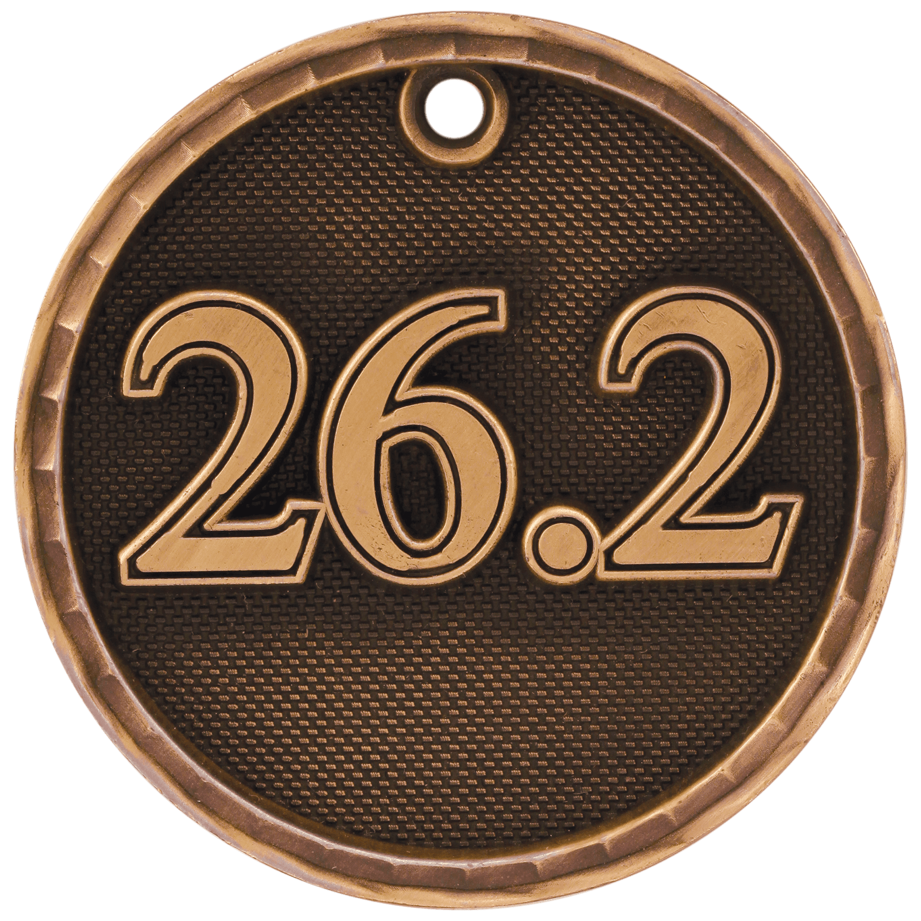 2" Antique Bronze 3D Marathon Medal