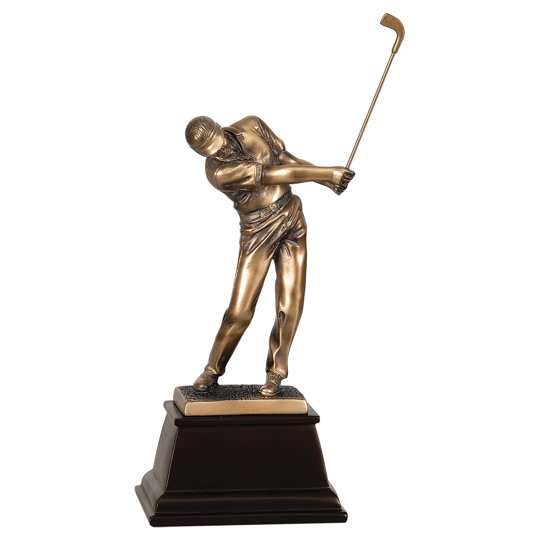 15" Bronze Male Golf Resin Award