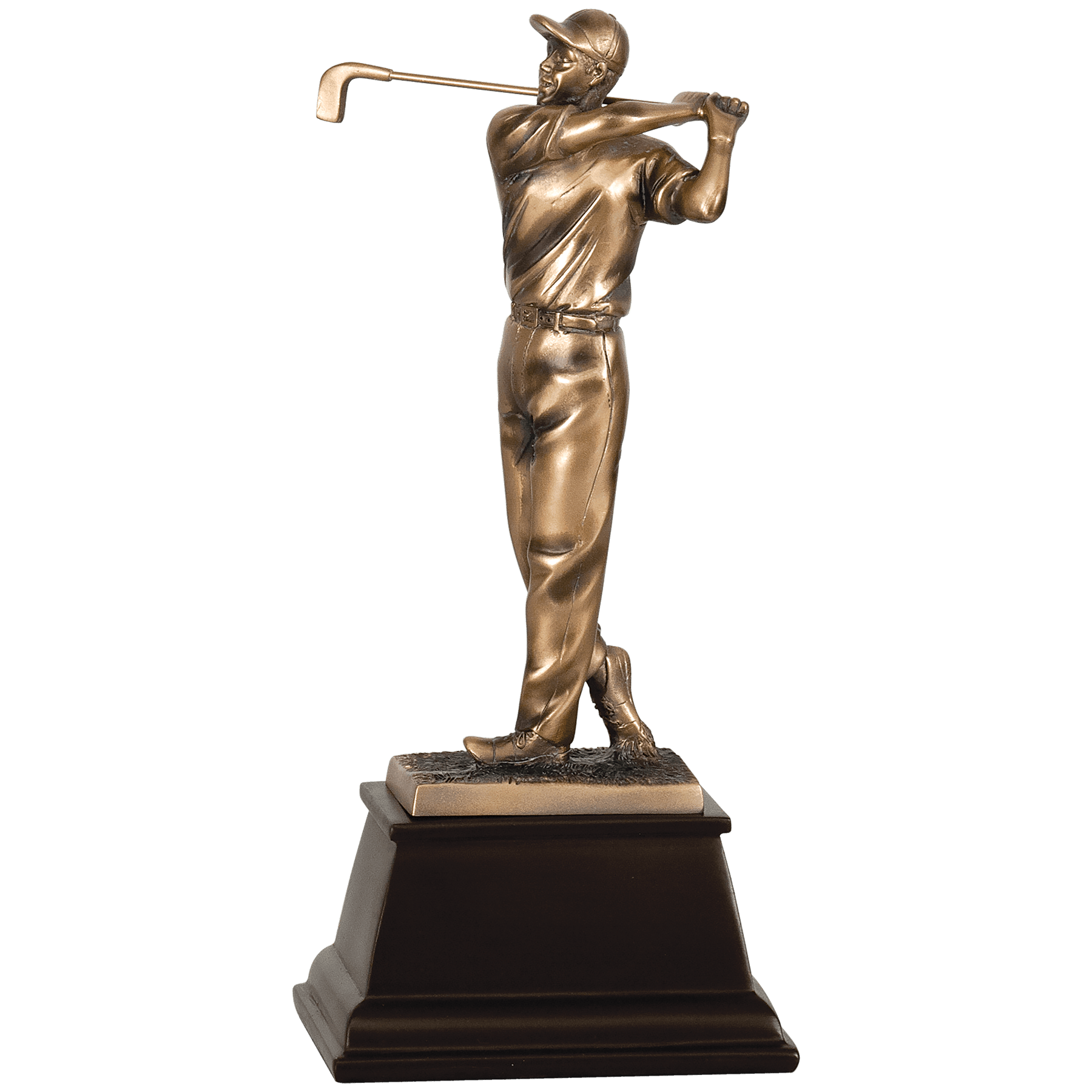 13" Bronze Male Golf Resin Award