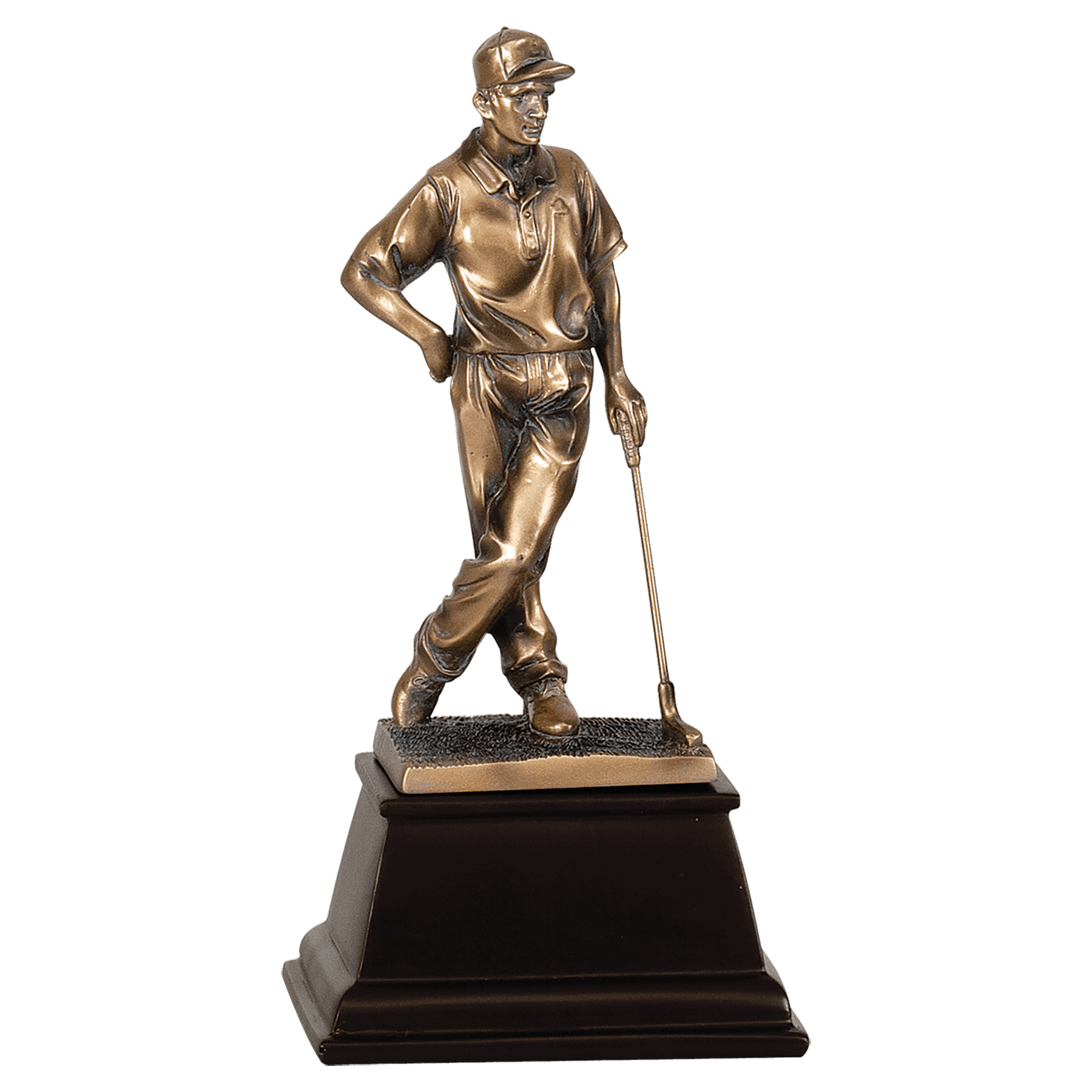 13" Bronze Male Golf Resin Award