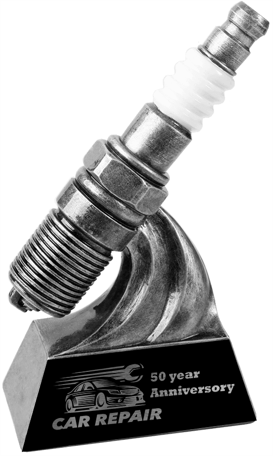 6" Spark Plug Car Show Resin