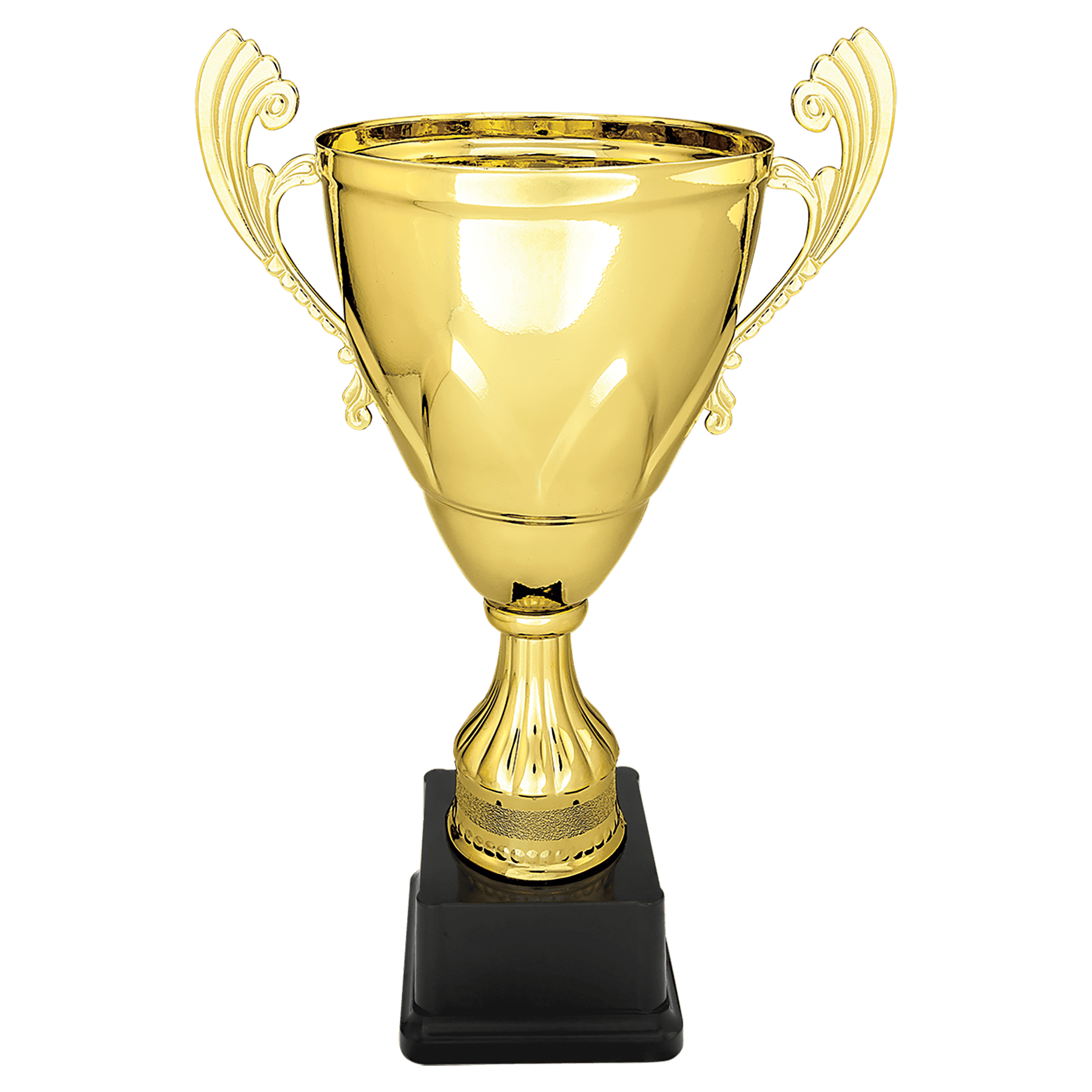 13" Gold Completed Metal Cup on Plastic Base