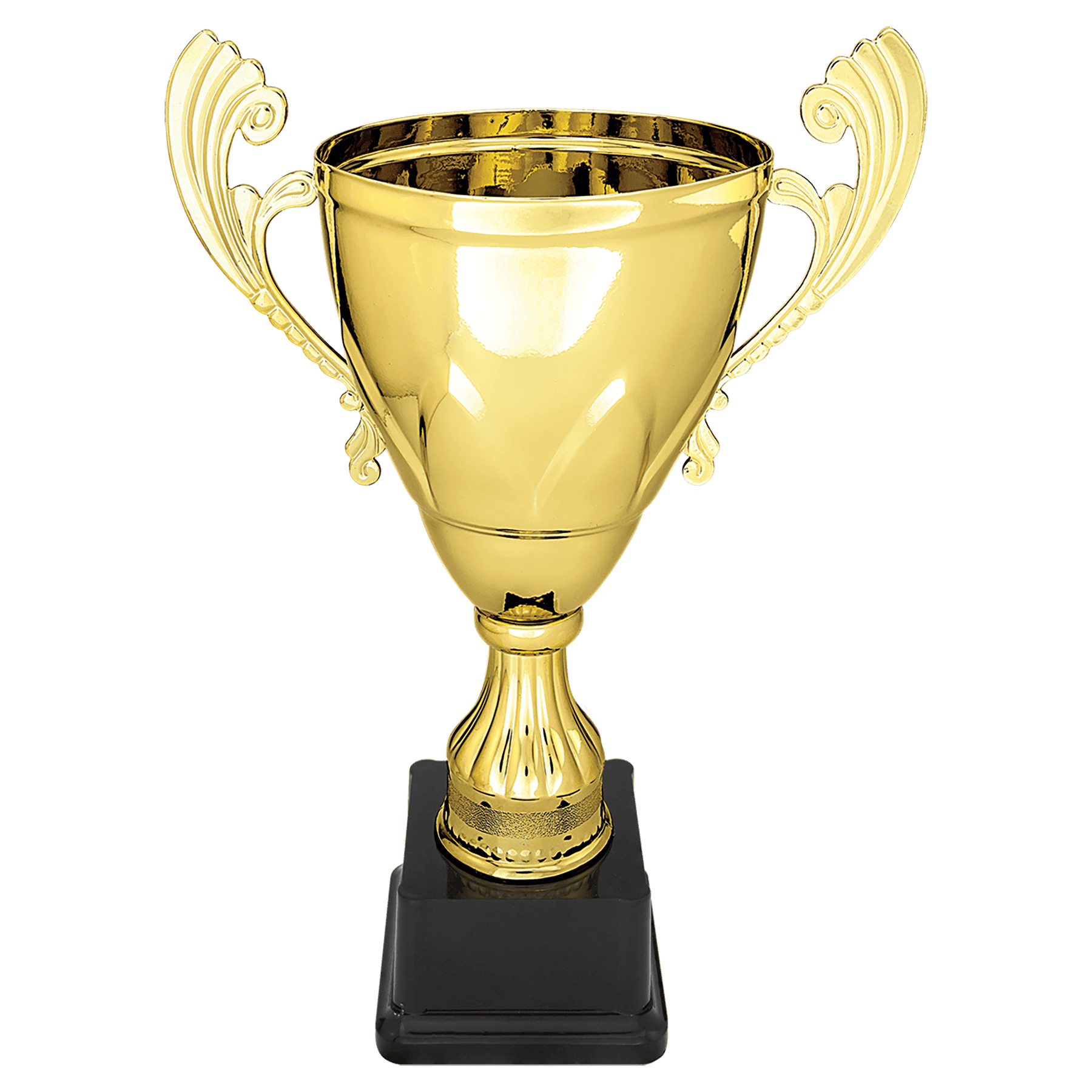 11" Gold Completed Metal Cup on Plastic Base