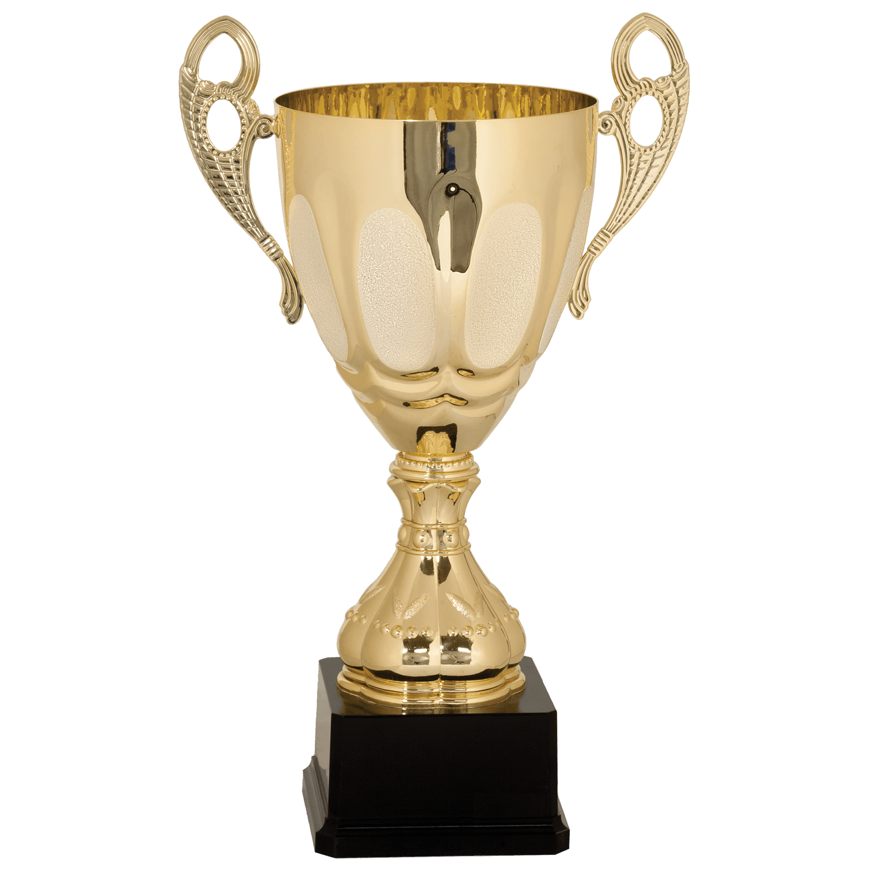15 3/4" Gold Completed Metal Cup Trophy on Plastic Base