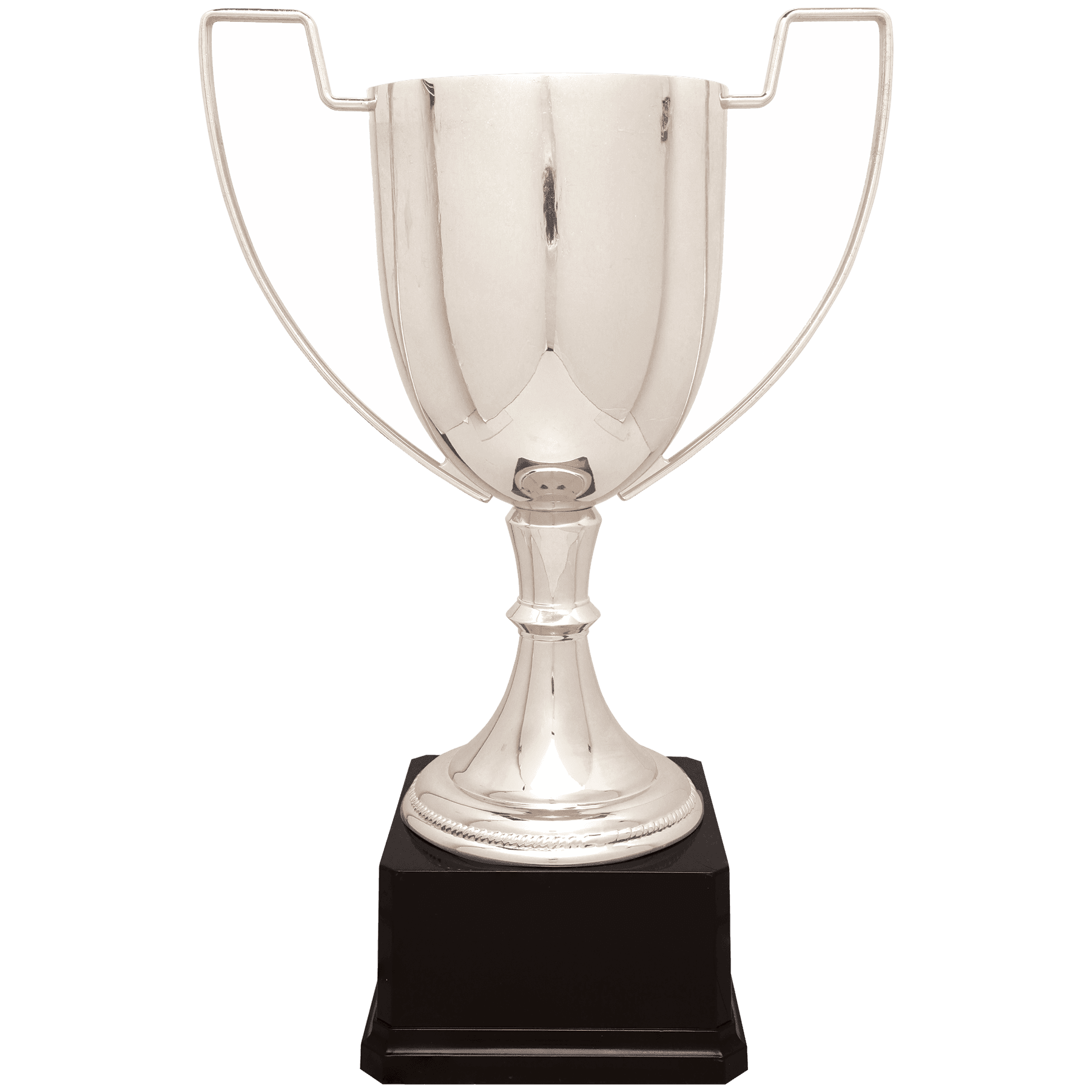 15 1/4" Silver Completed Zinc Cup Trophy on Plastic Base