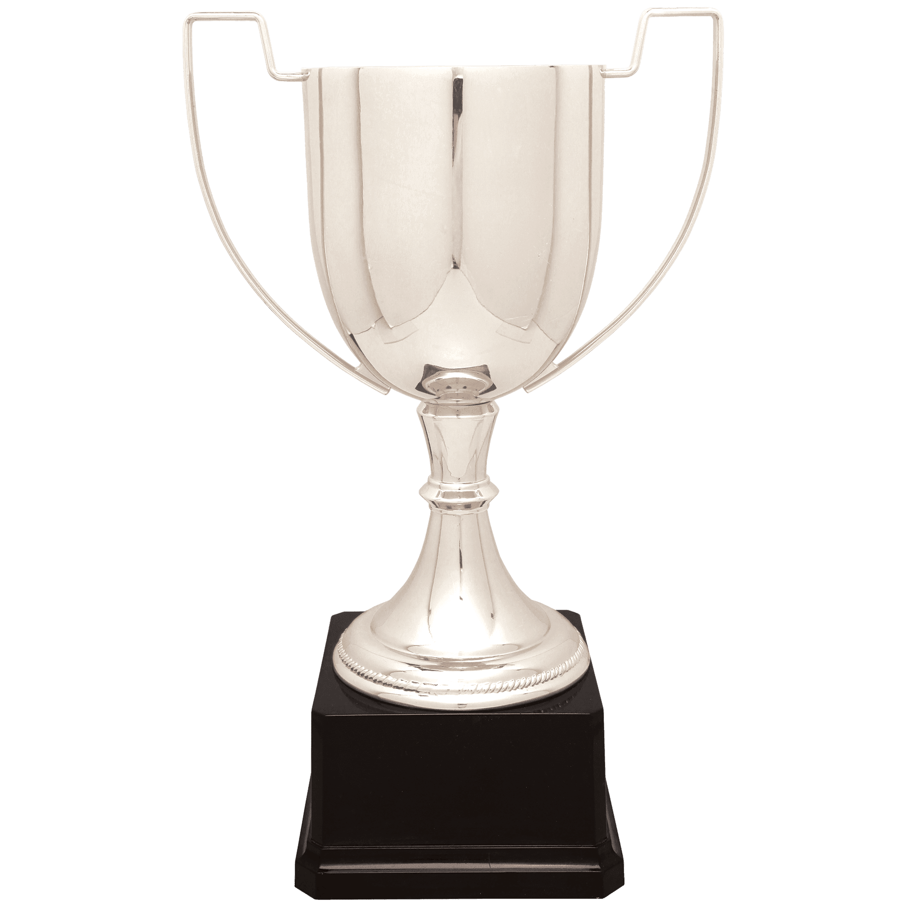13" Silver Completed Zinc Cup Trophy on Plastic Base