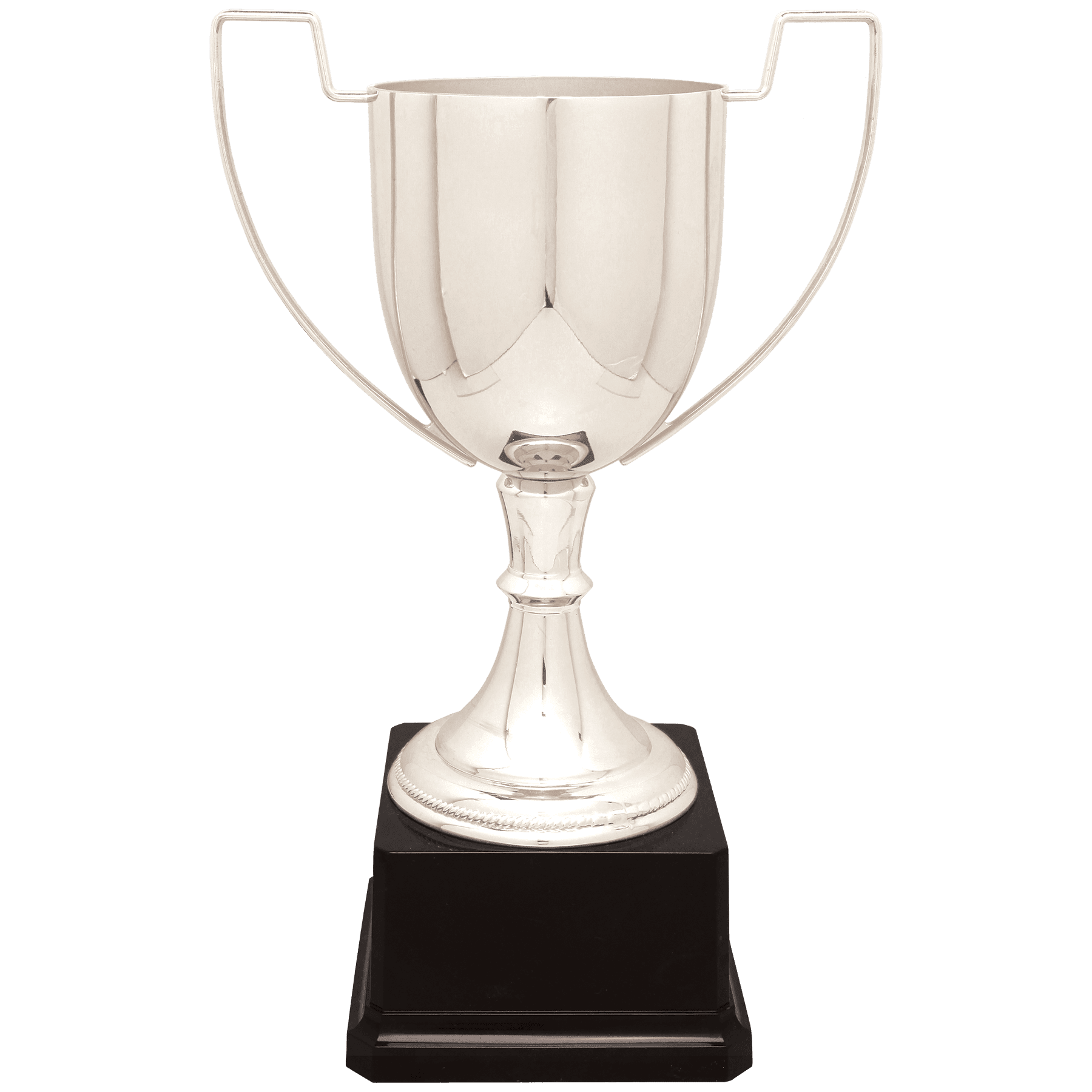 11 3/4" Silver Completed Zinc Cup Trophy on Plastic Base