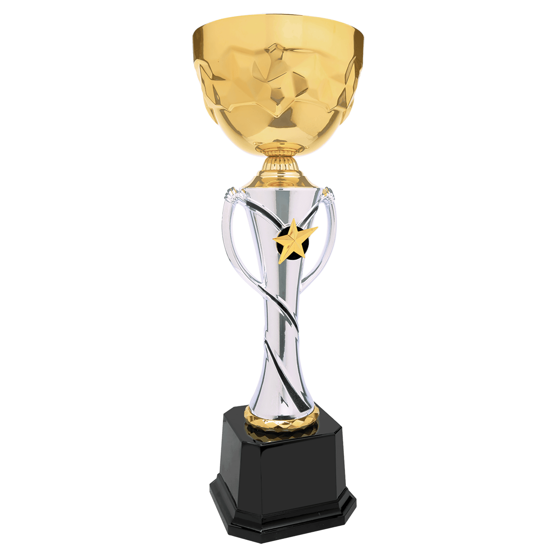 17 3/4" Silver/Gold Completed Metal Cup Trophy