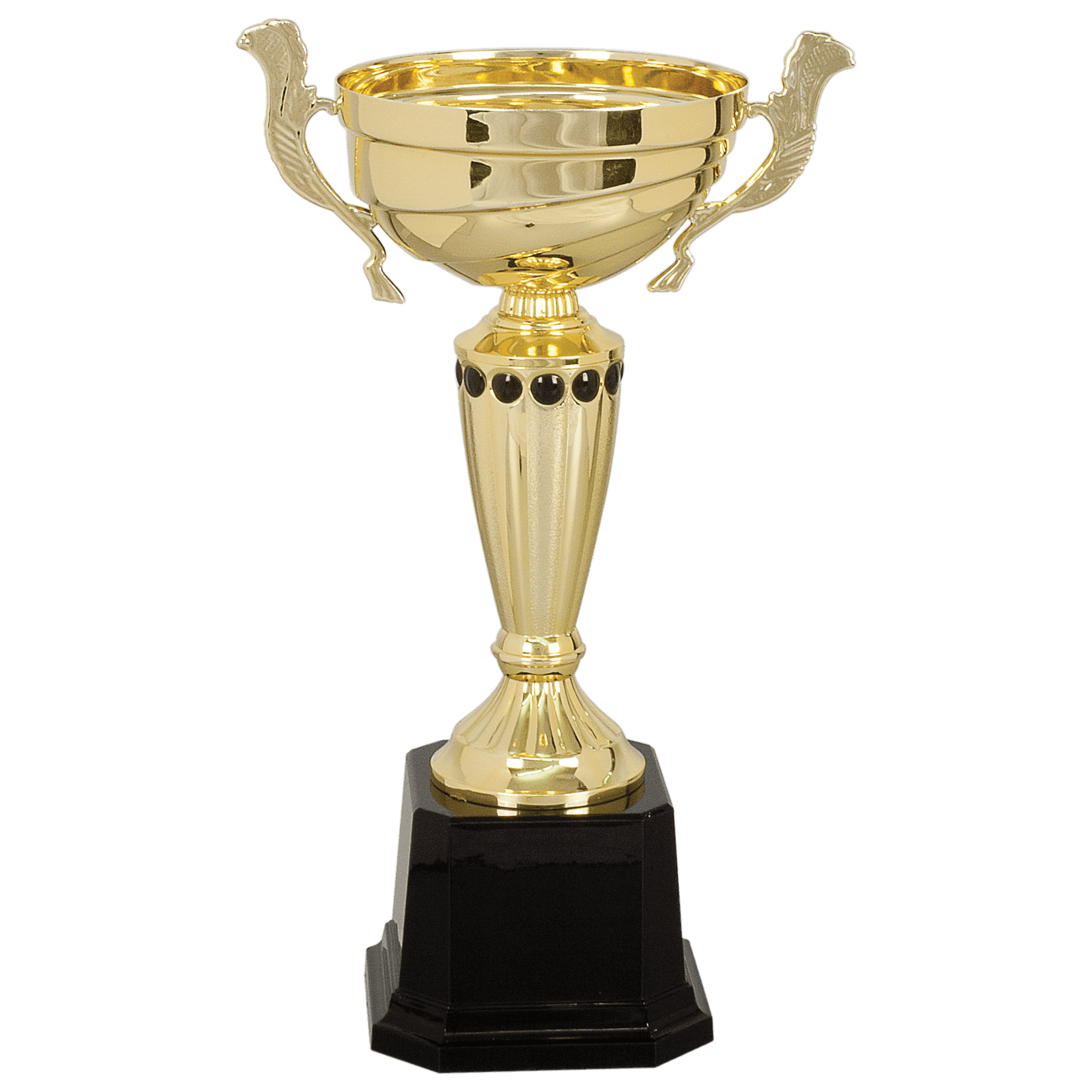 11 1/2" Completed Metal Cup Trophy on Plastic Base