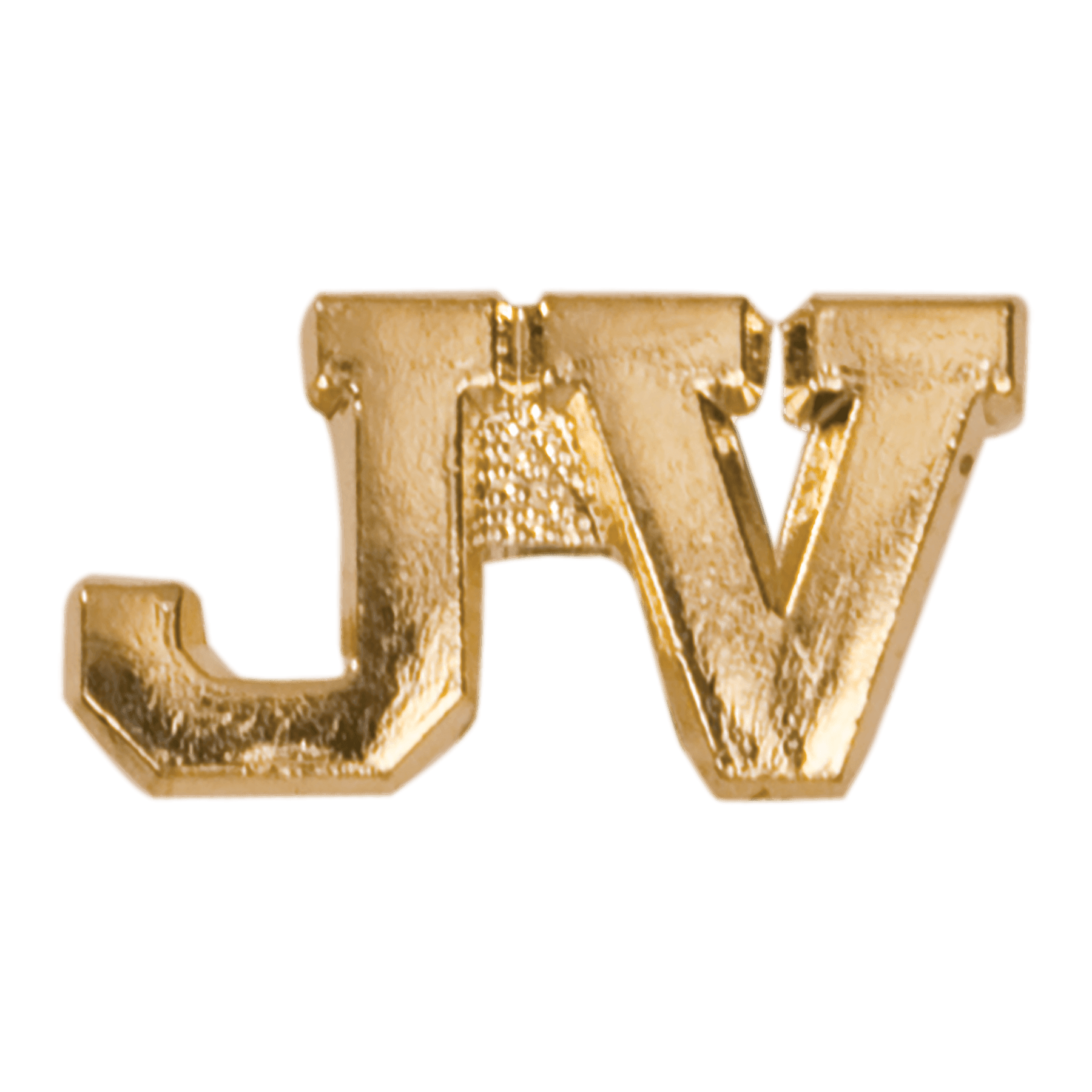 Gold Junior Varsity Metal Chenille Letter Insignia
