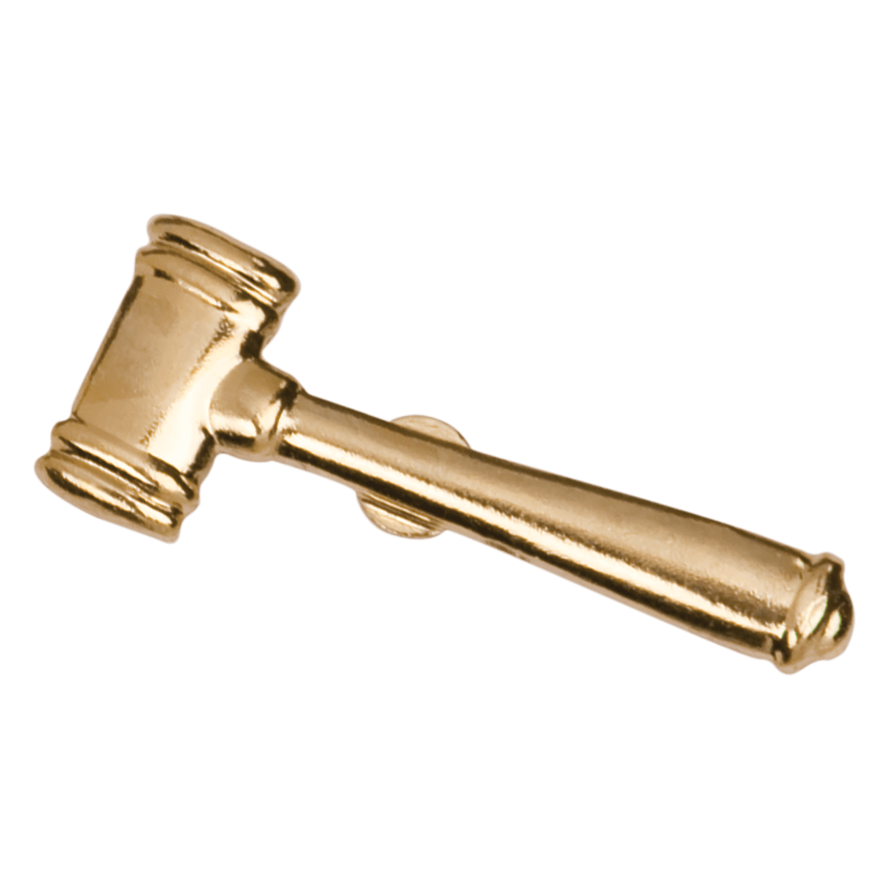 Gold Gavel Metal Chenille Letter Insignia